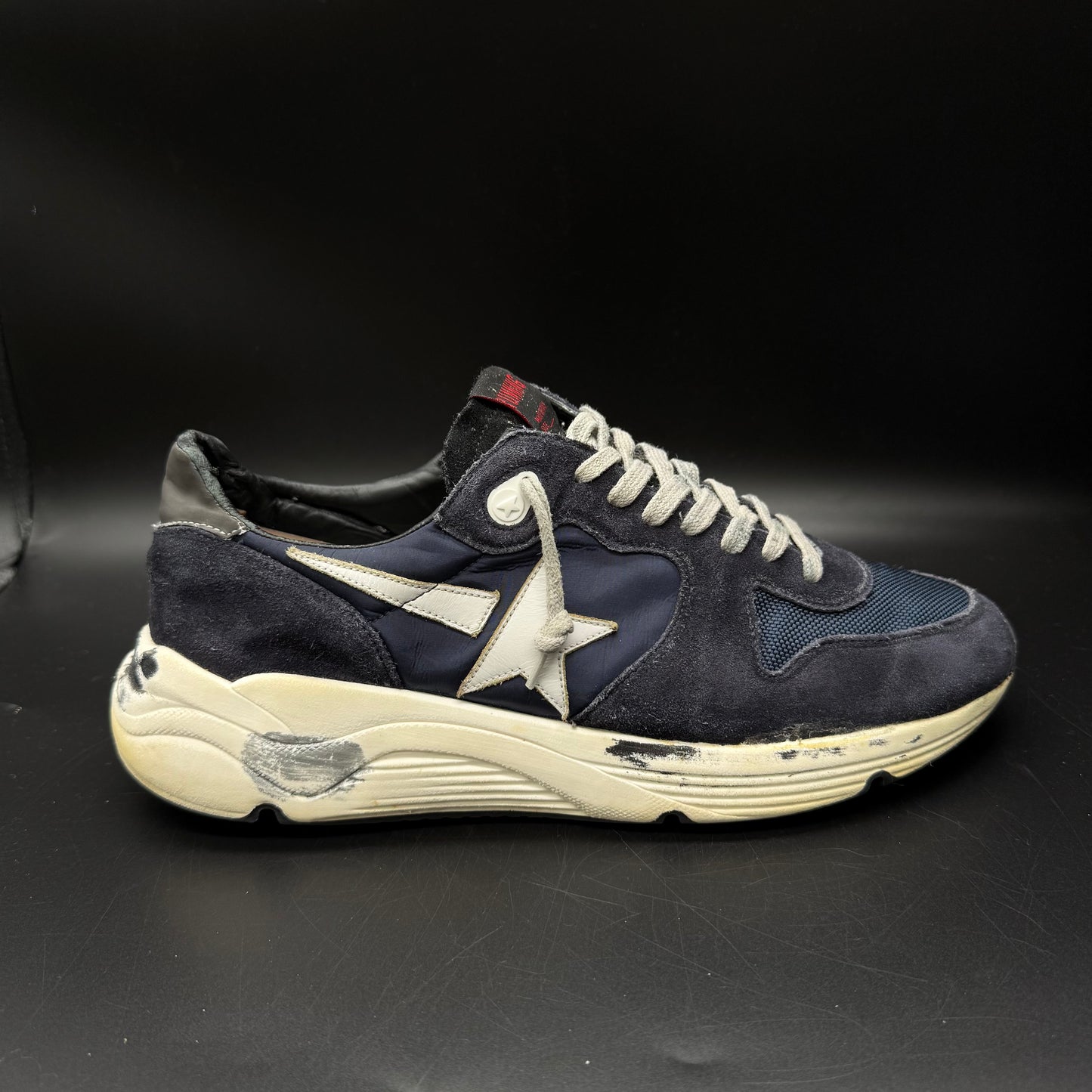 Golden Goose Running - Bleu Marine Beige
