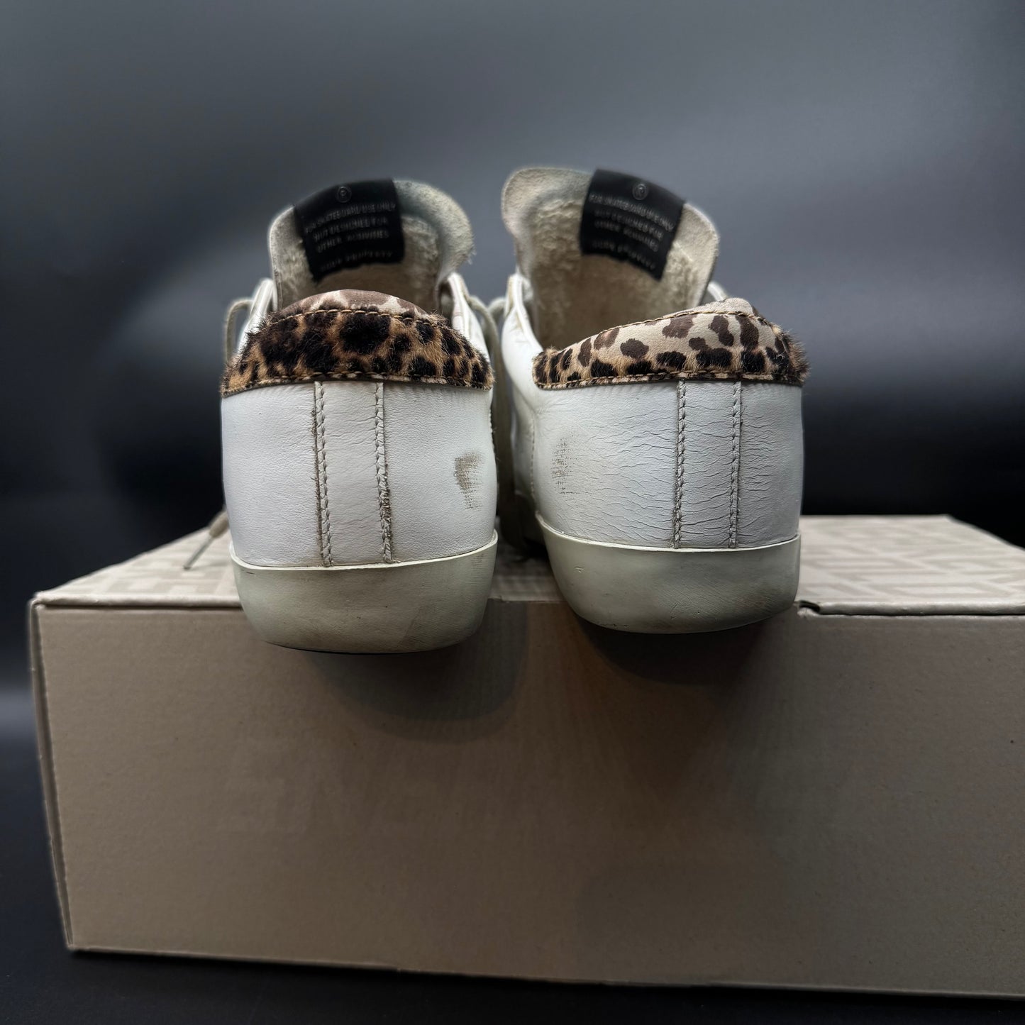 Golden Goose Superstar - Blanc/ Bleu/ Animal ▫️