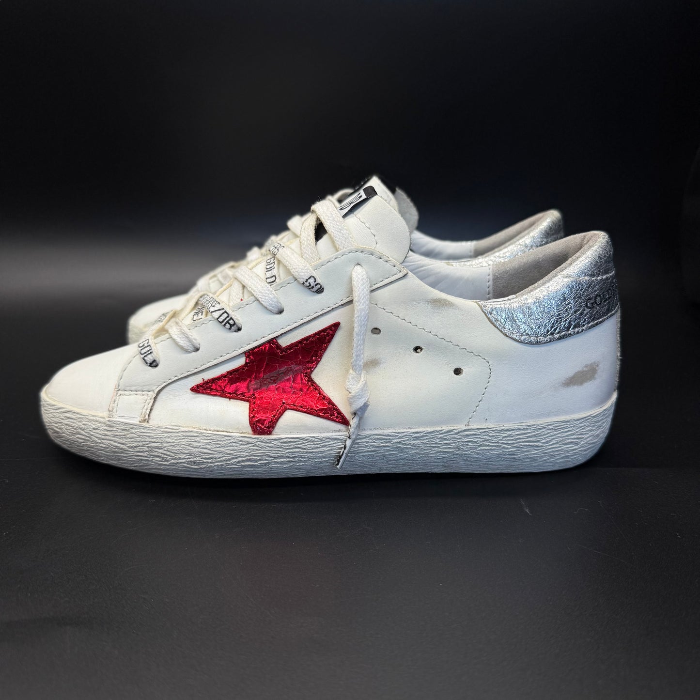 Golden Goose Superstar -Rouge/Blanc◼️