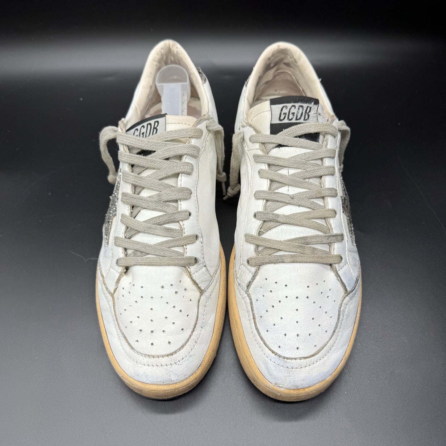 Golden Goose Ballstar - Blanc Argenté