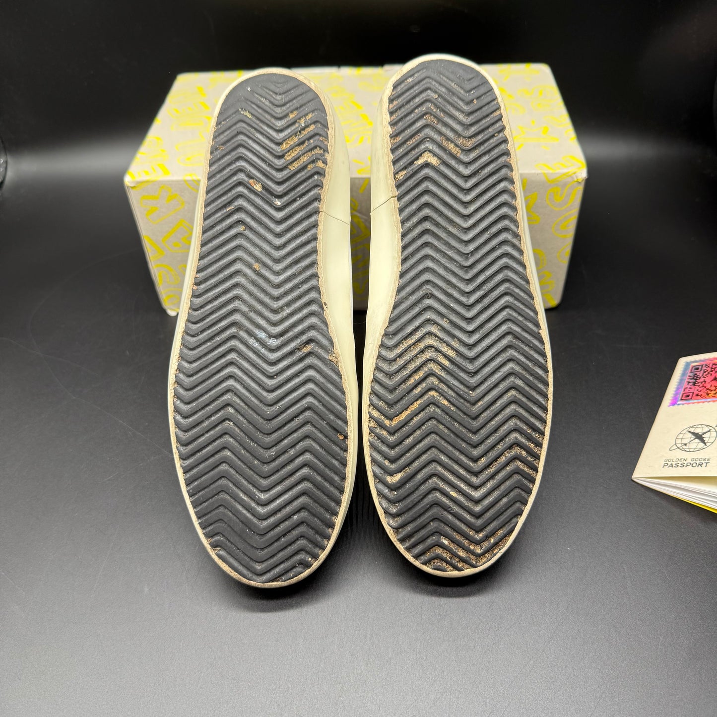 Golden Goose Old-School - Blanc Leopard Noir