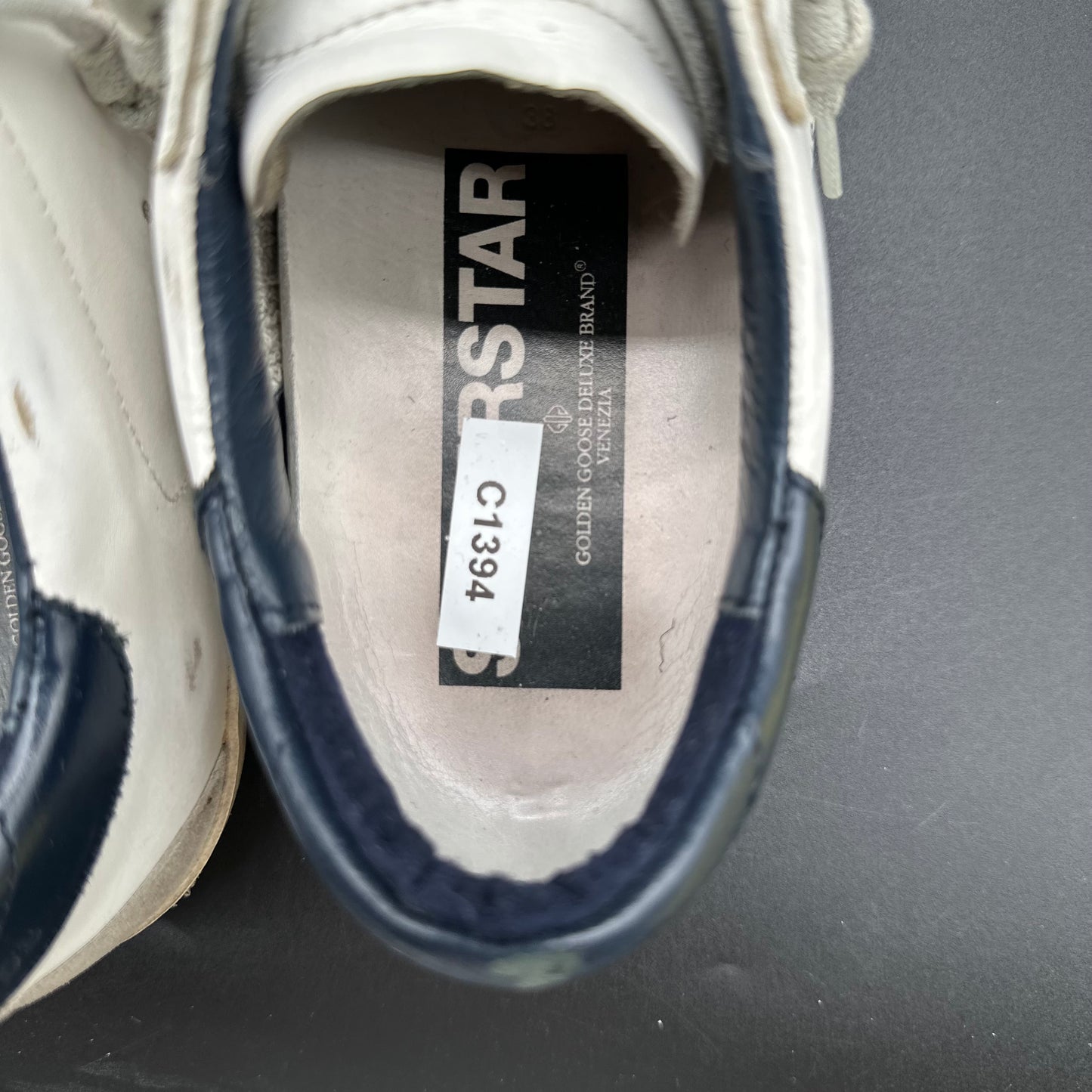 Golden Goose Superstar - Blanc Beige Bleu C1394