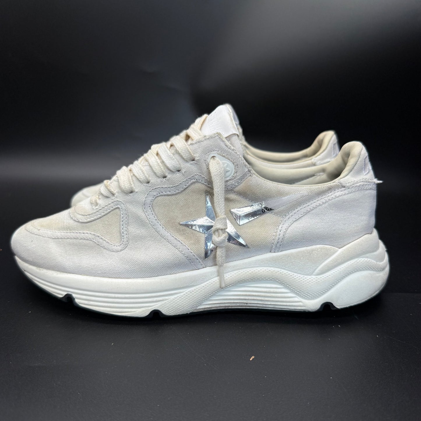 Golden Goose Running - Blanc/Canva ◾️