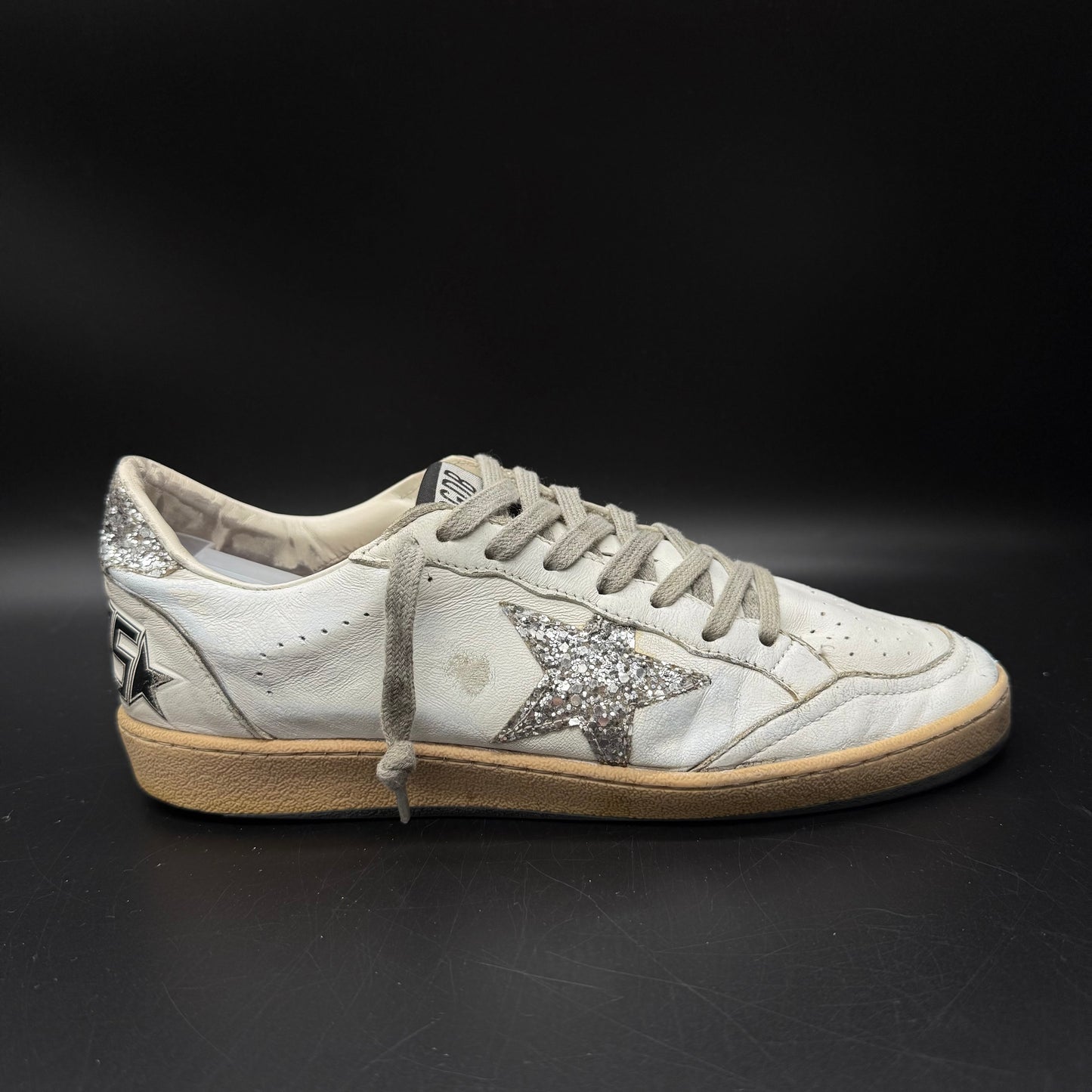 Golden Goose Ballstar - Blanc Argenté