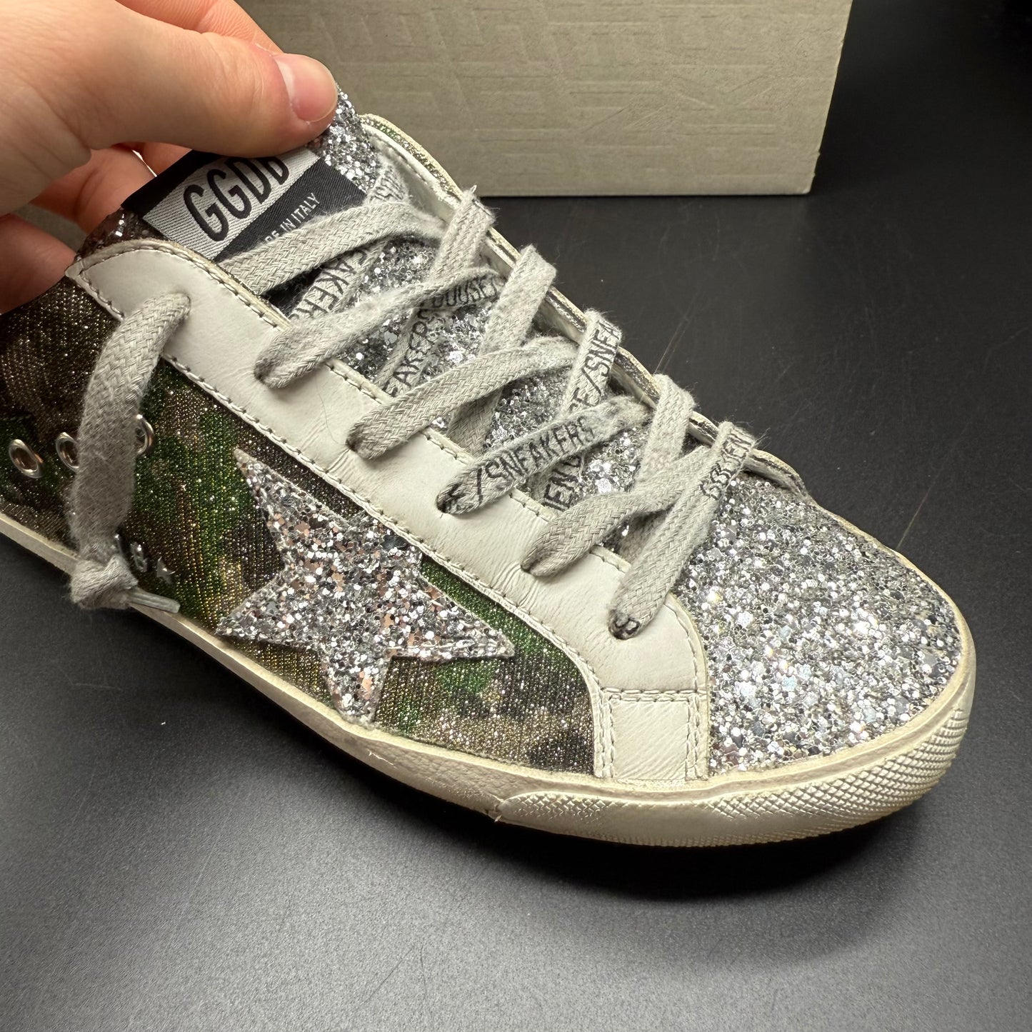 Golden Goose Superstar - Rose Paillette Kaki