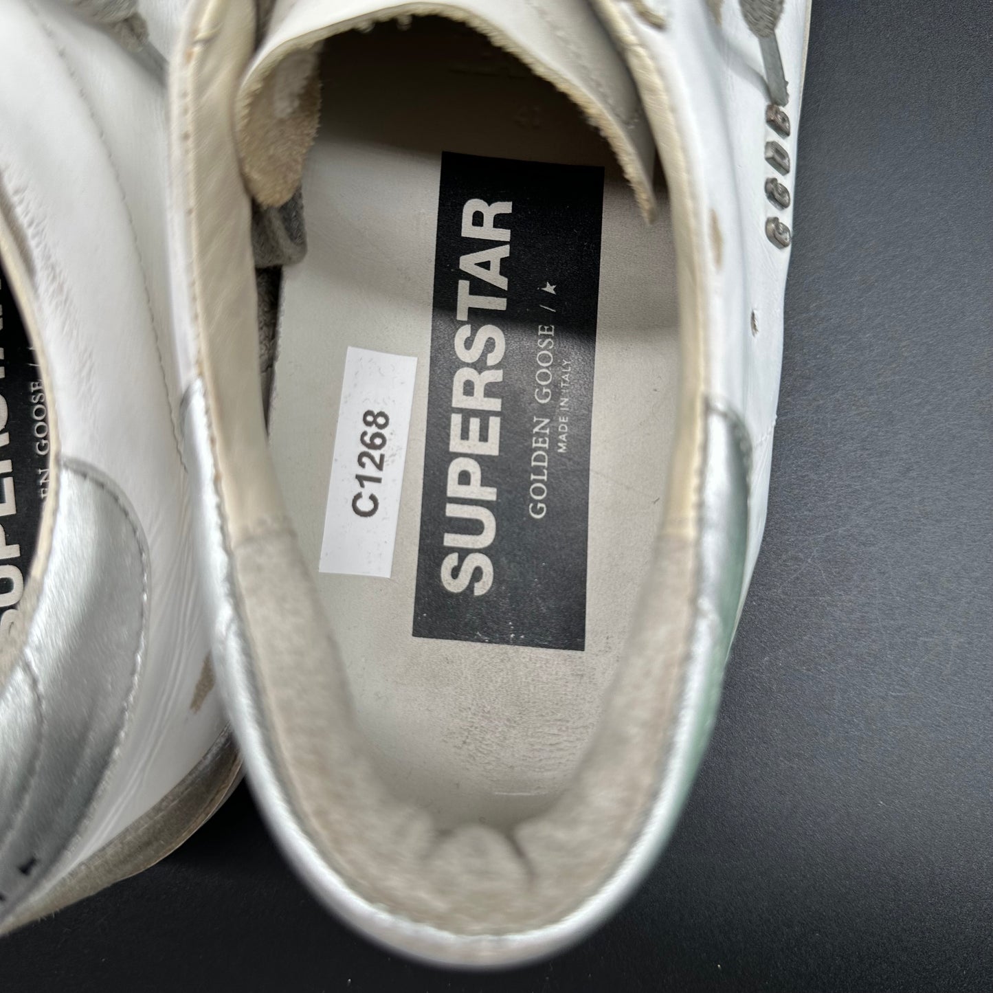 Golden Goose Superstar - Blanc Beige Argent C1268