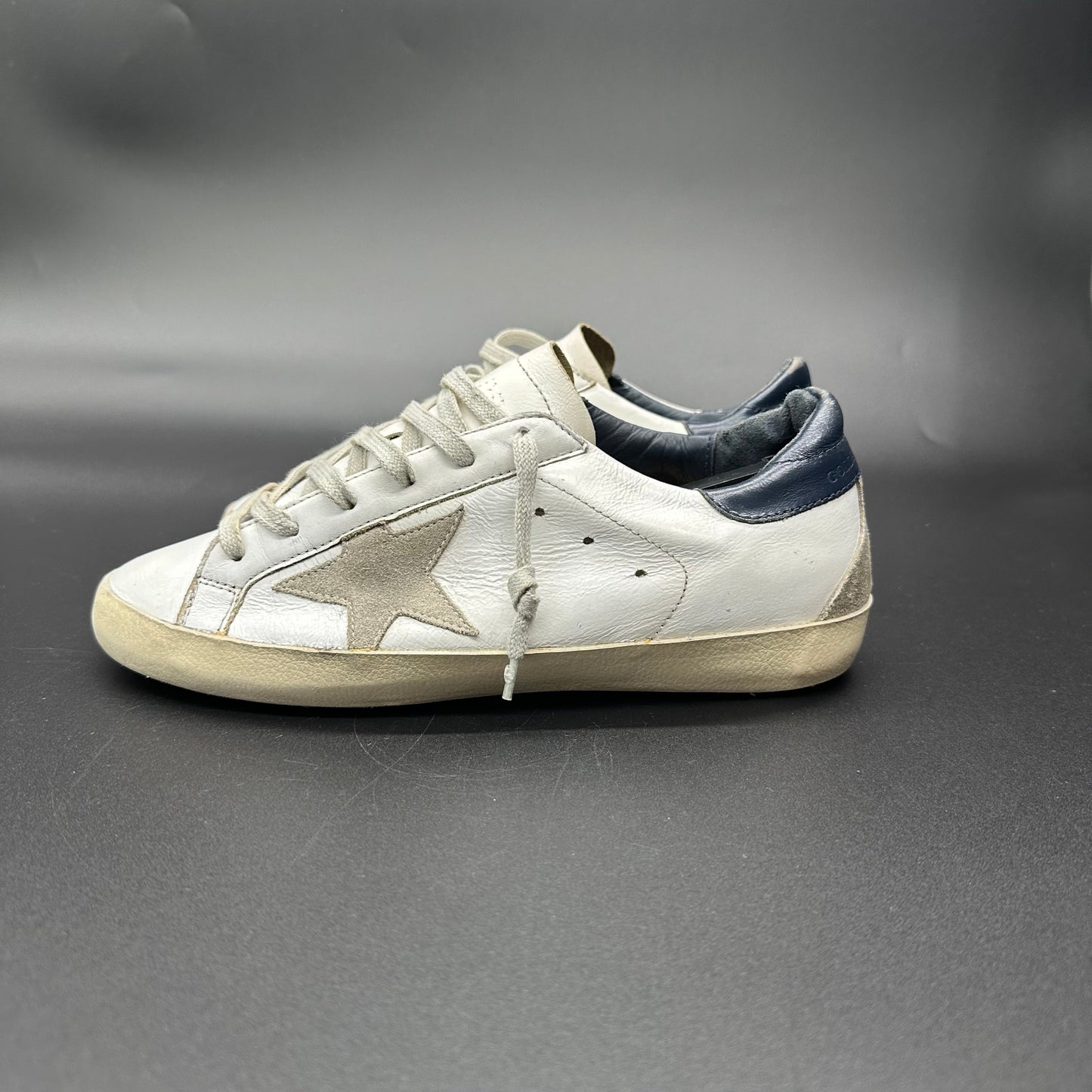 Golden Goose Superstar - Bleu Marine Blanc ▪️
