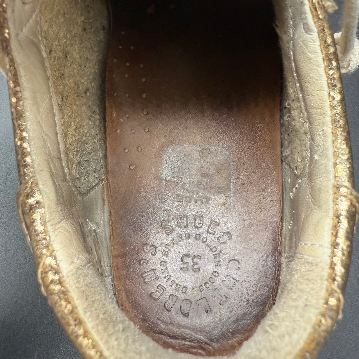 Golden Goose Superstar - Paillette Or Blanc