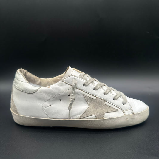 Golden Goose Superstar - Blanc Argent C1165