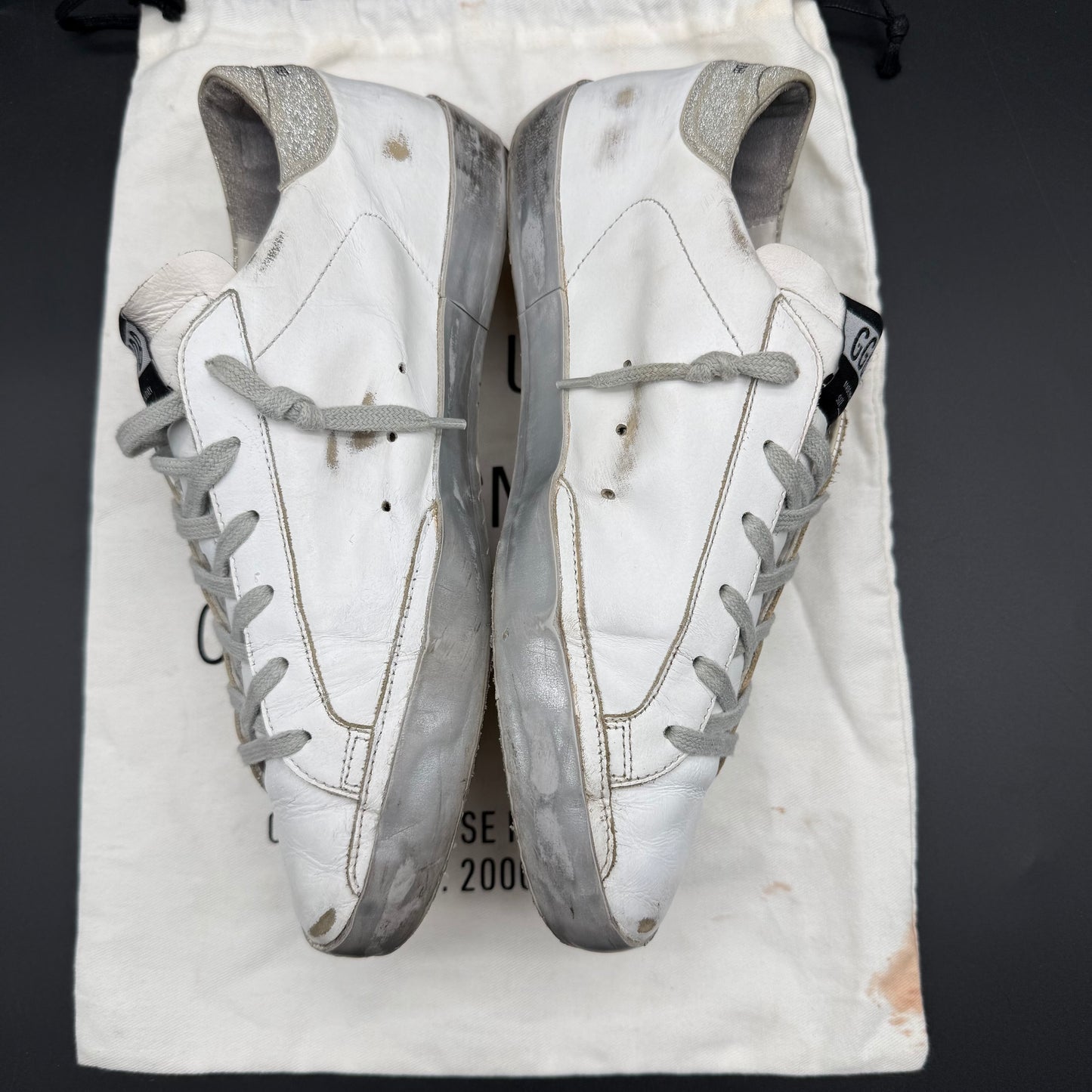 Golden Goose Superstar - Blanc Gris Argenté K3