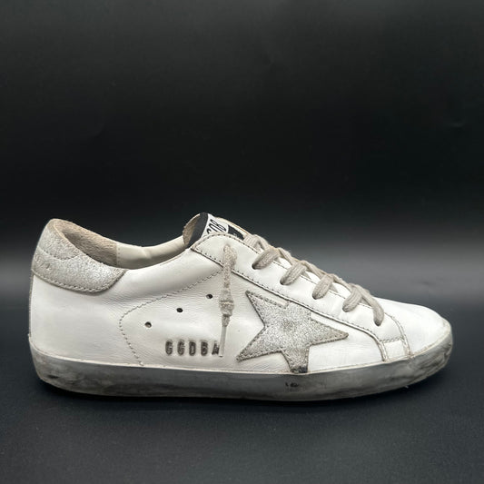 Golden Goose Superstar - Blanc Argent C1205