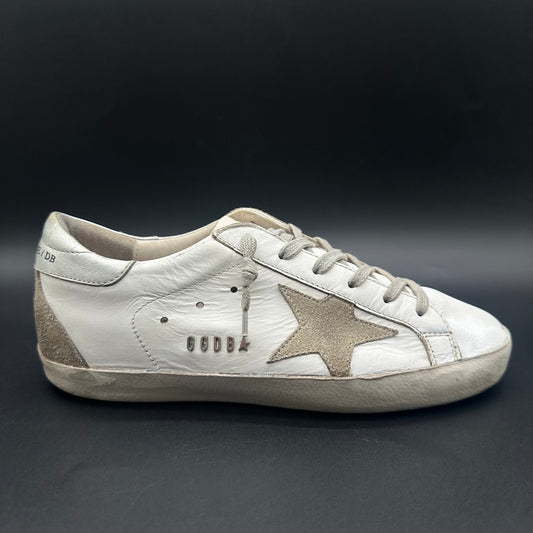 Golden Goose Superstar - Blanc Beige Argent C1232