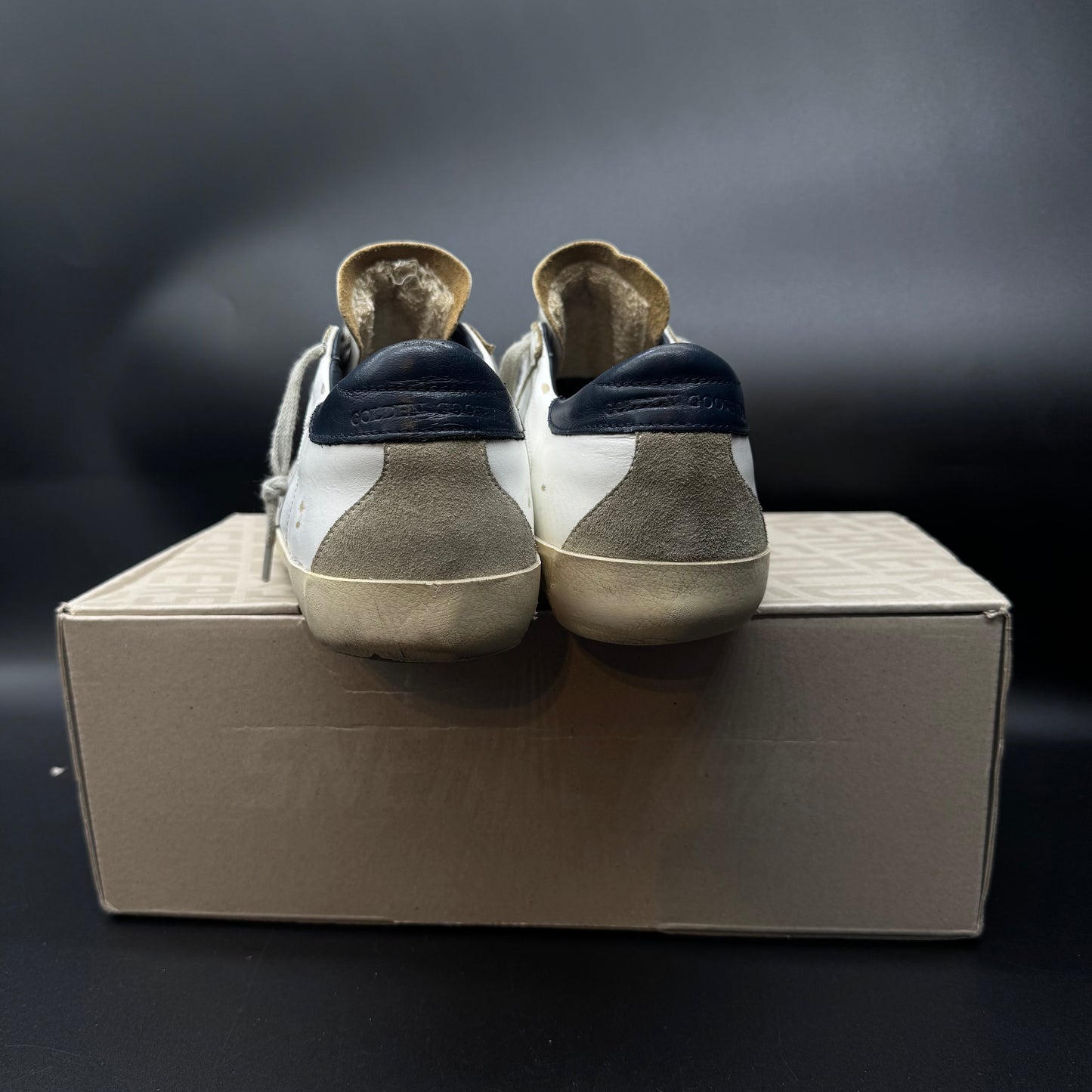 Golden Goose Superstar - Blanc/Bleu Marine ▫️