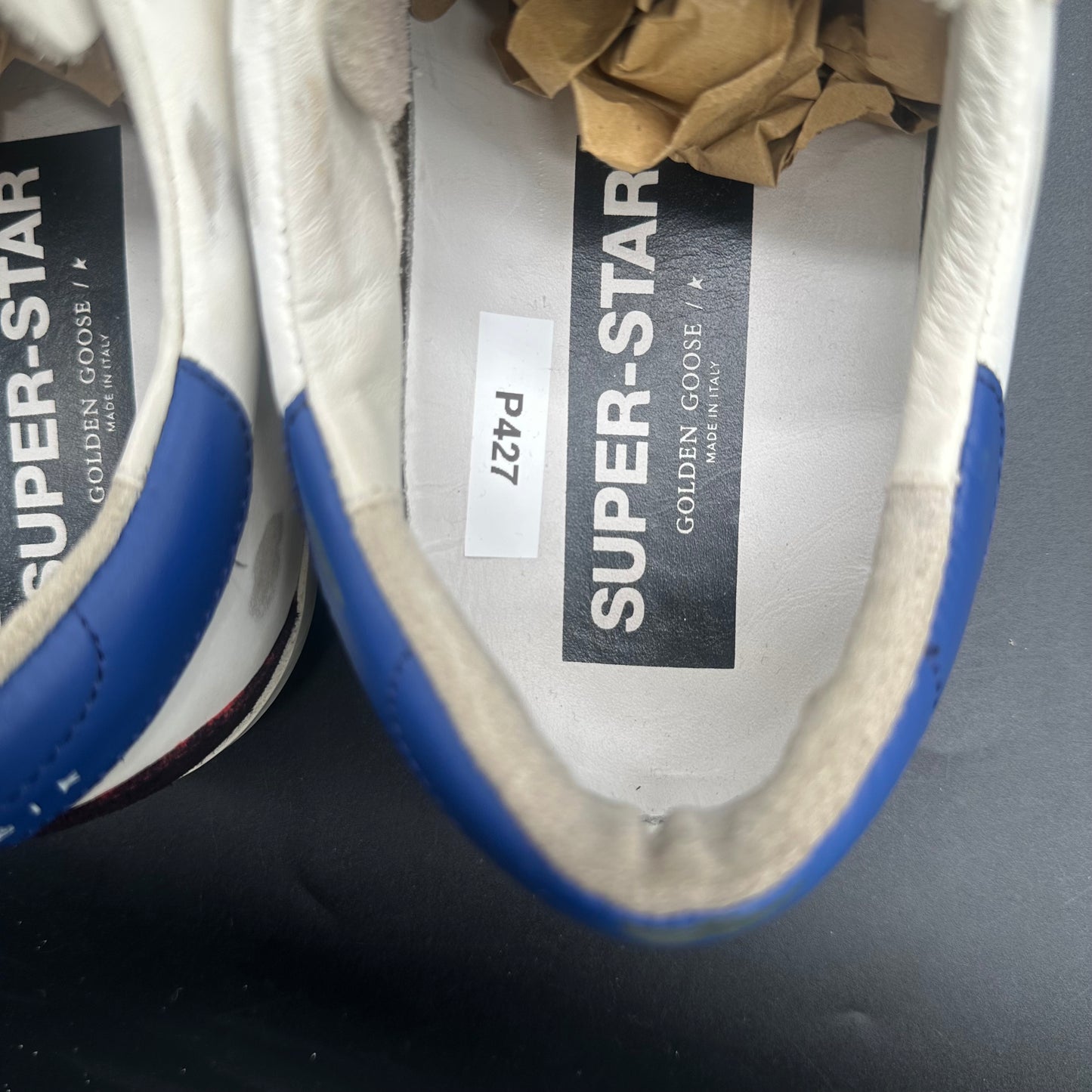 Golden Goose Superstar - Blanc Beige Bleu P427