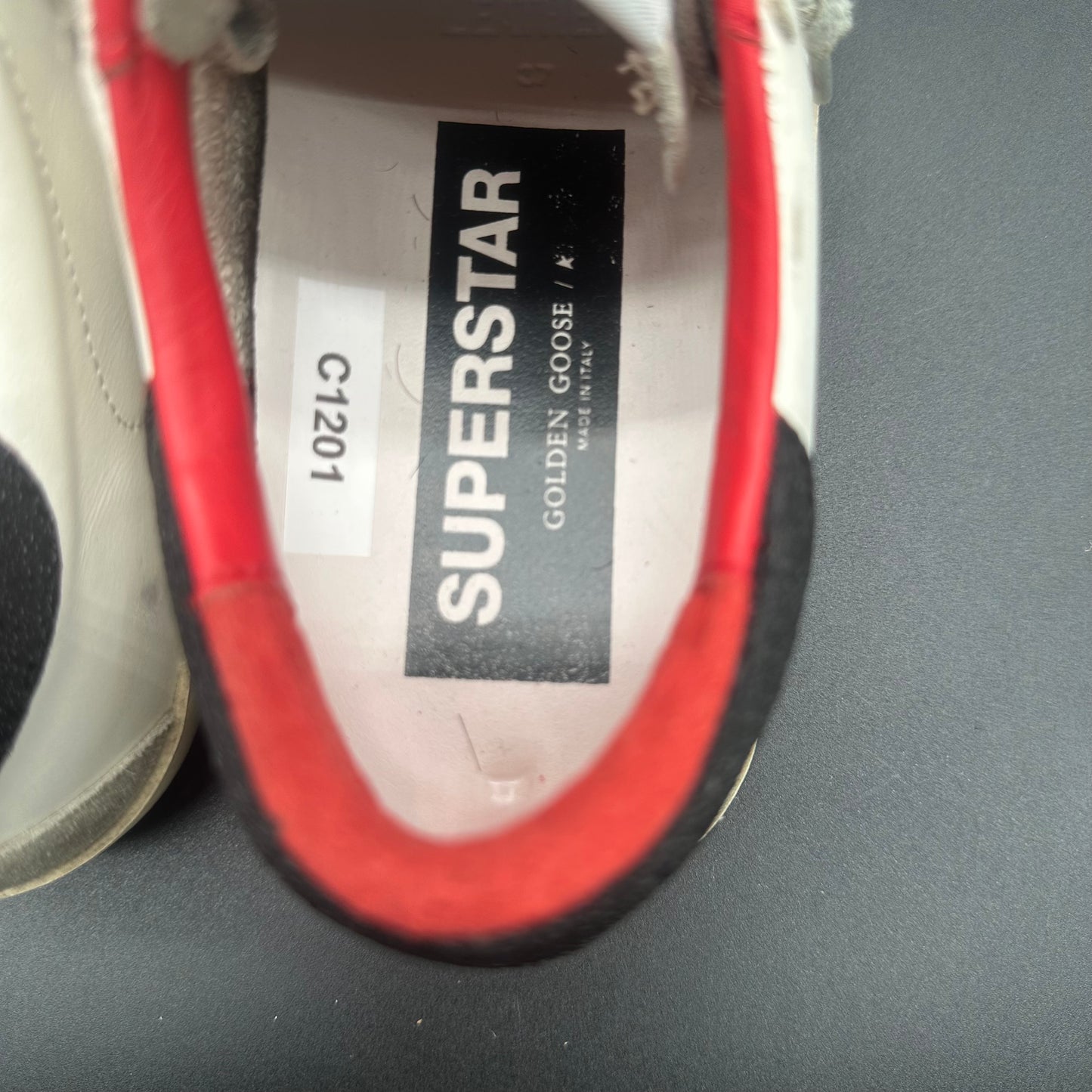 Golden Goose Superstar - Blanc Noir Rouge C1201