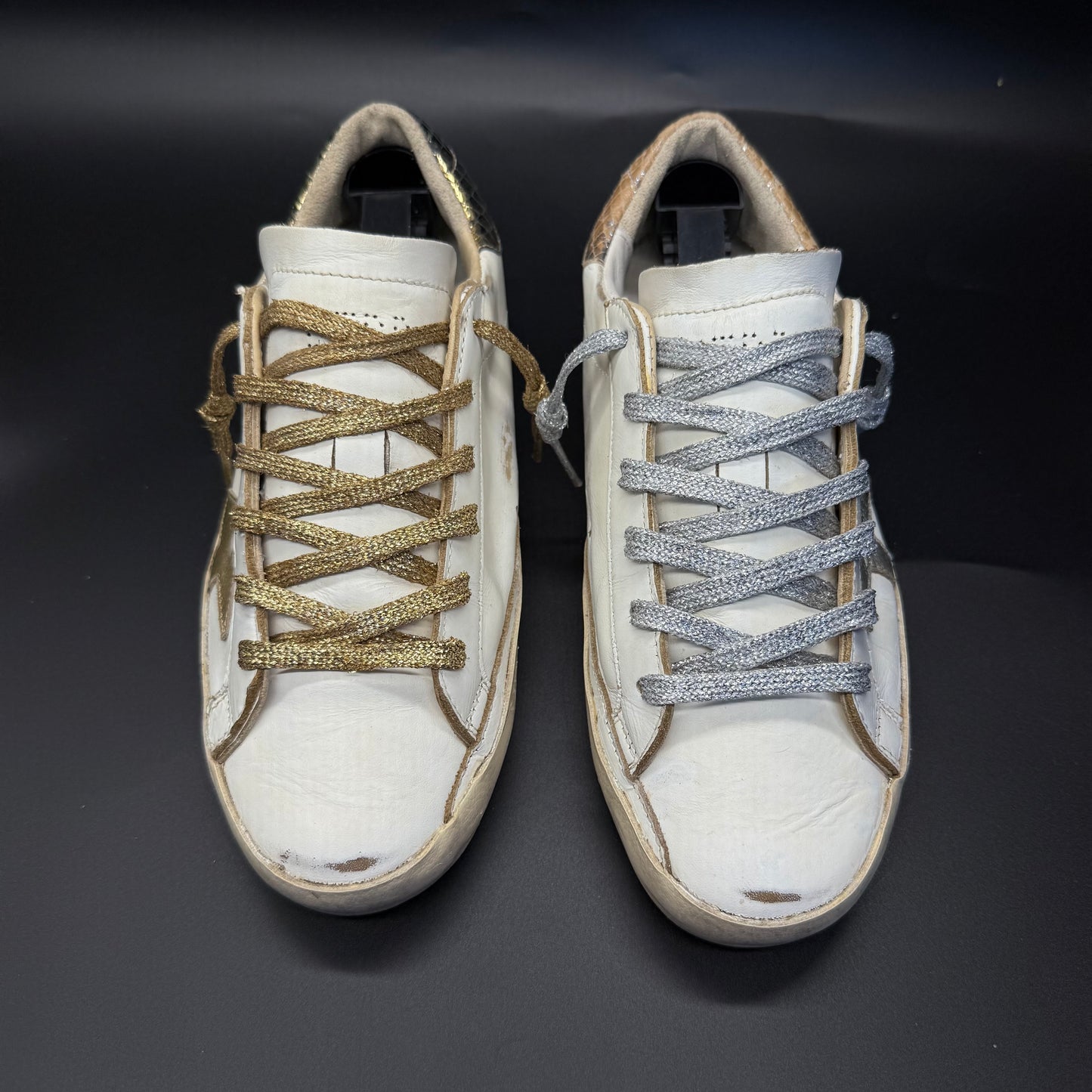 Golden Goose Superstar - Blanc/Or/Argent◼️
