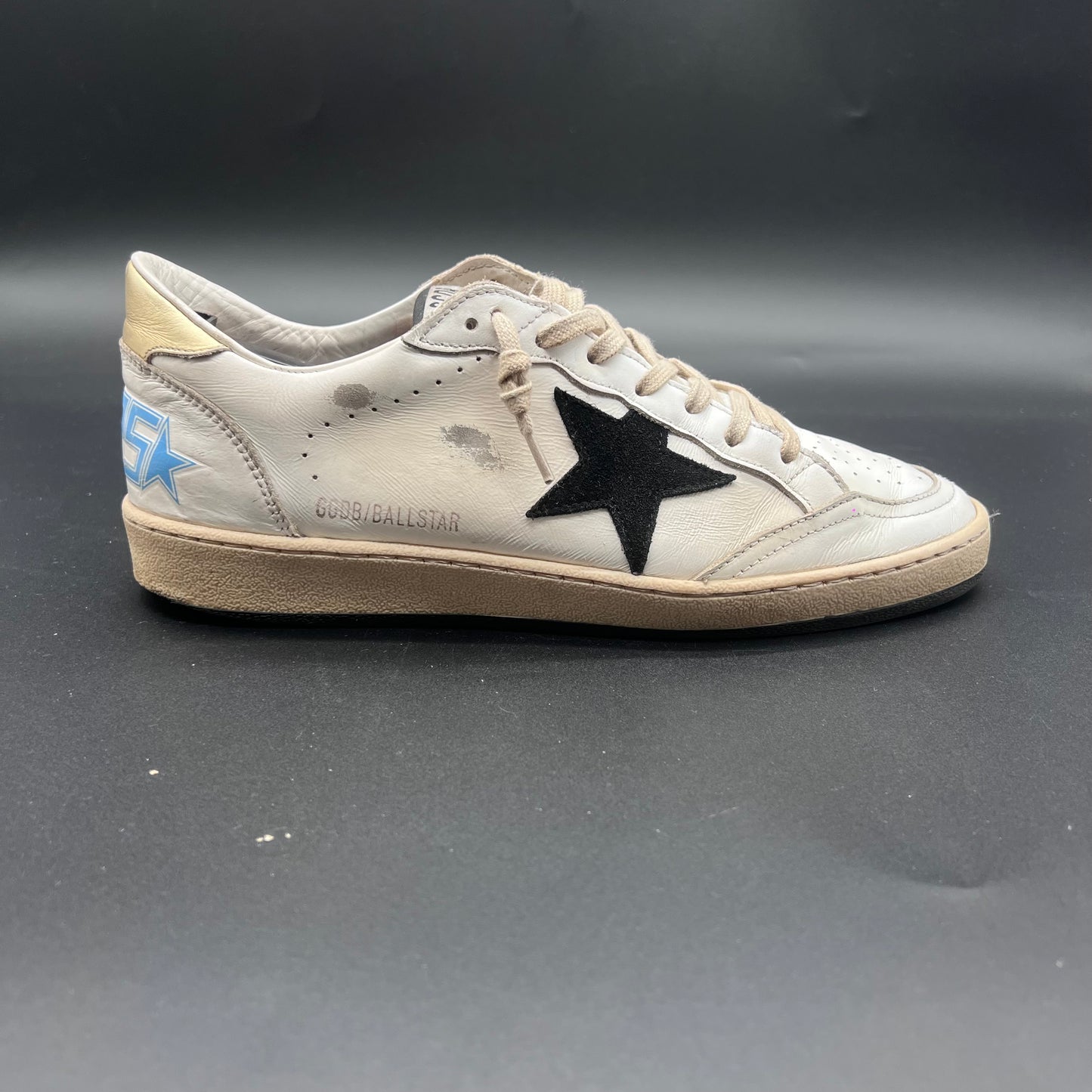 Golden Goose Ballstar - Blanc Bleu Noir Or K20