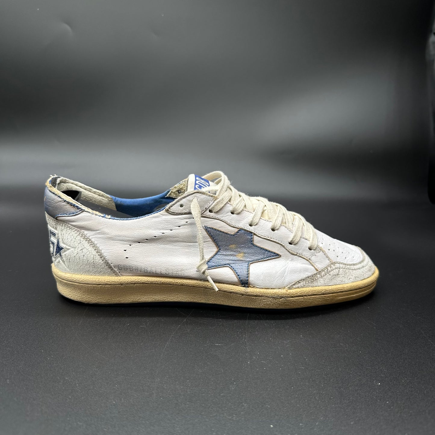 Golden Goose BallStar - Blanc/ Bleu ▪️