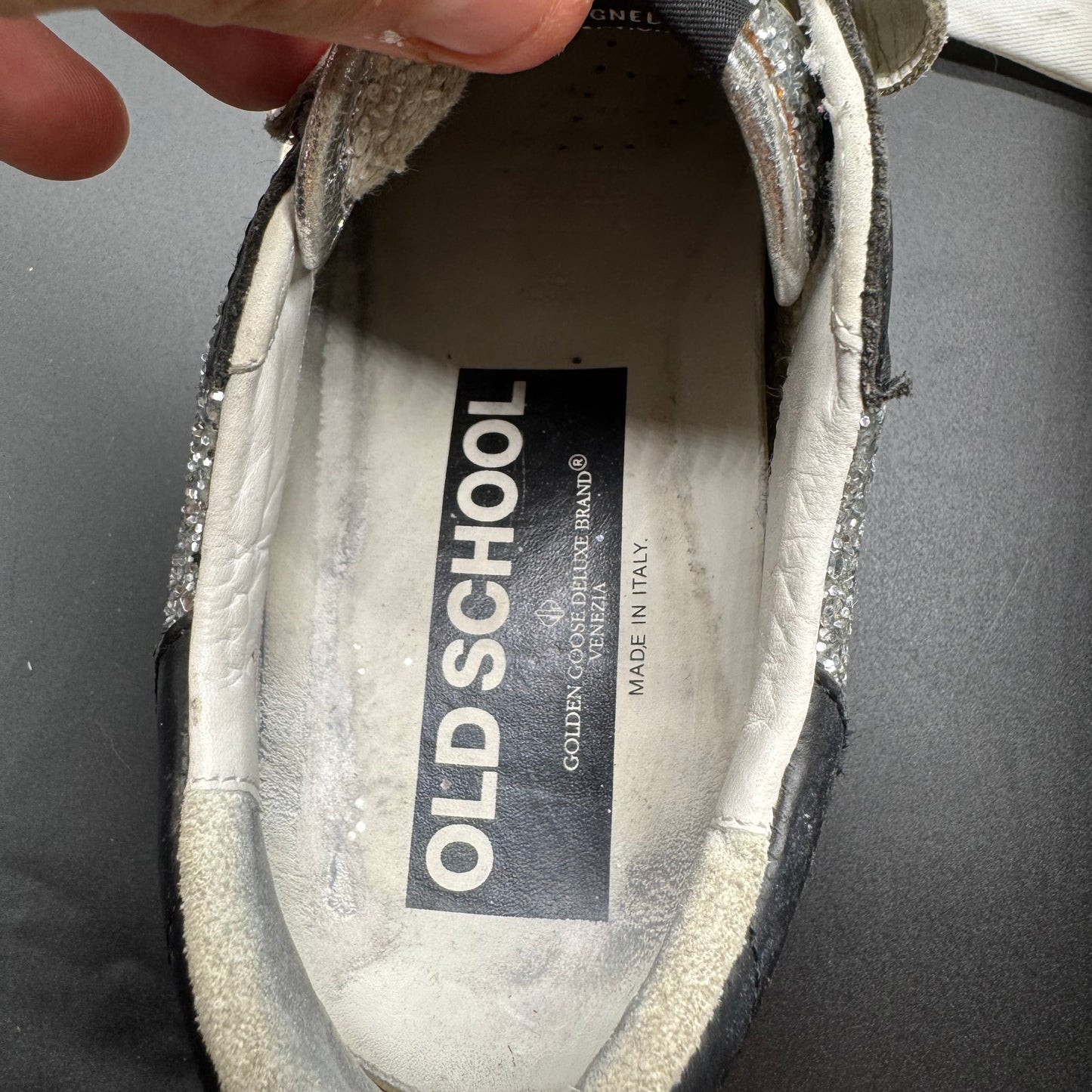 Golden Goose Old School - Argent/ Paillettes ▫️