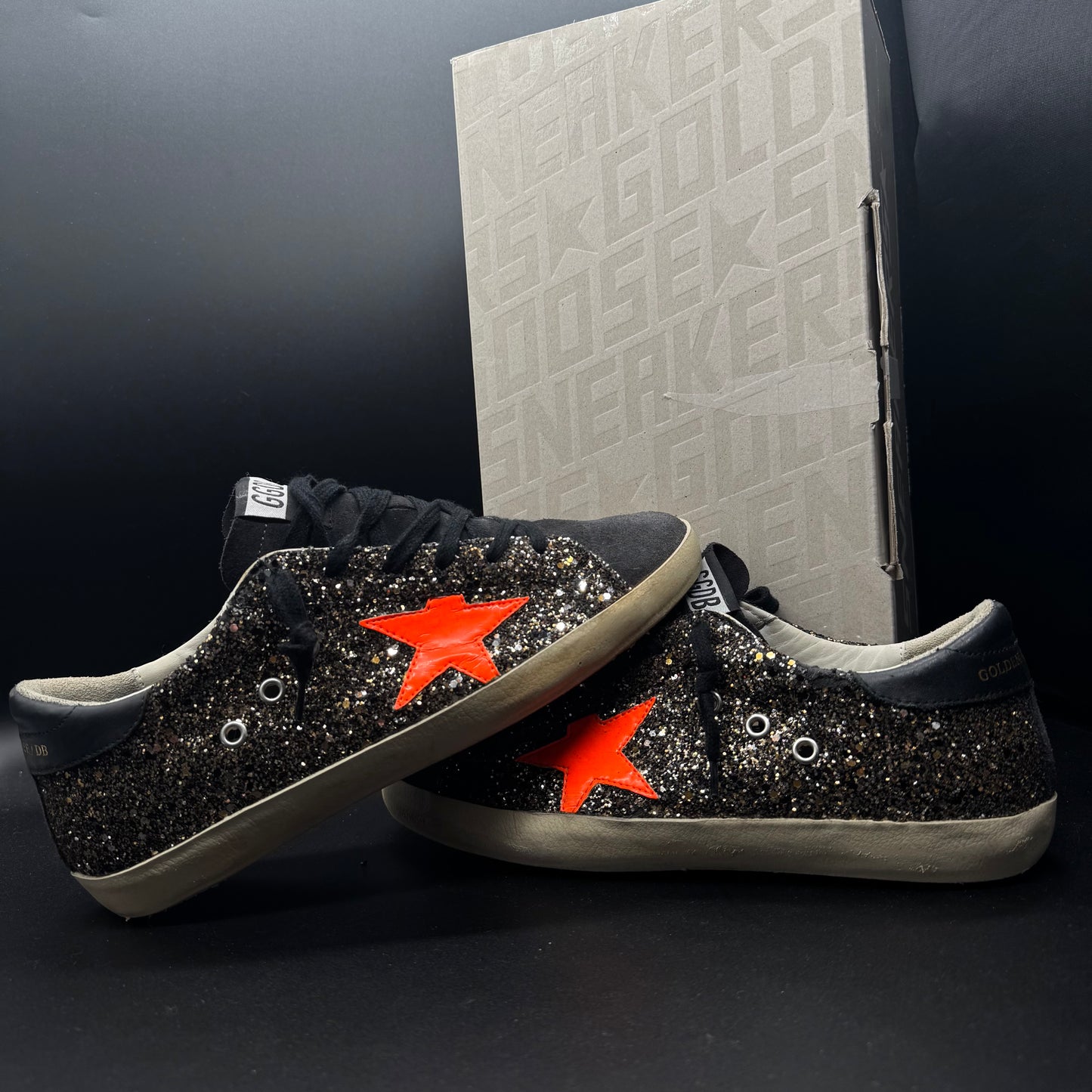 Golden Goose Superstar - Paillettes/ Orange