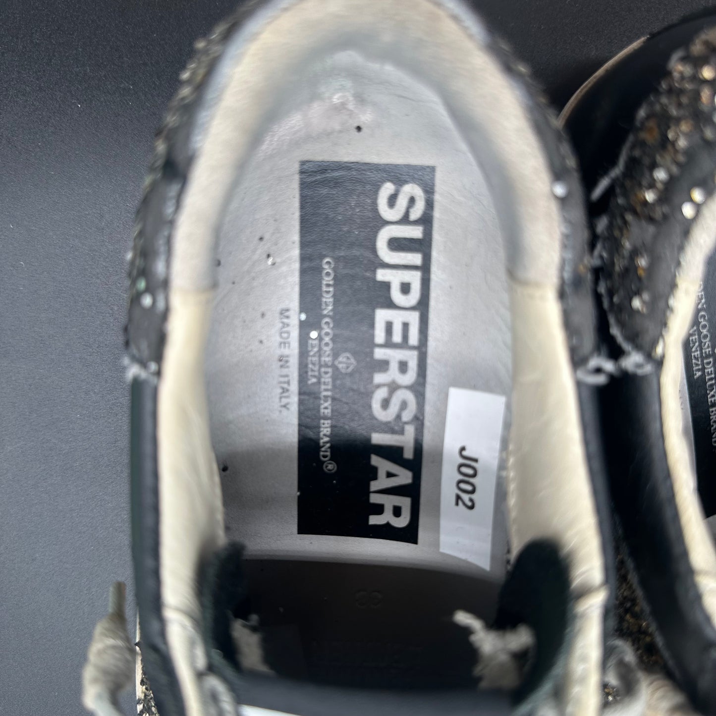 Golden Goose Superstar - Noir Paillettes J002