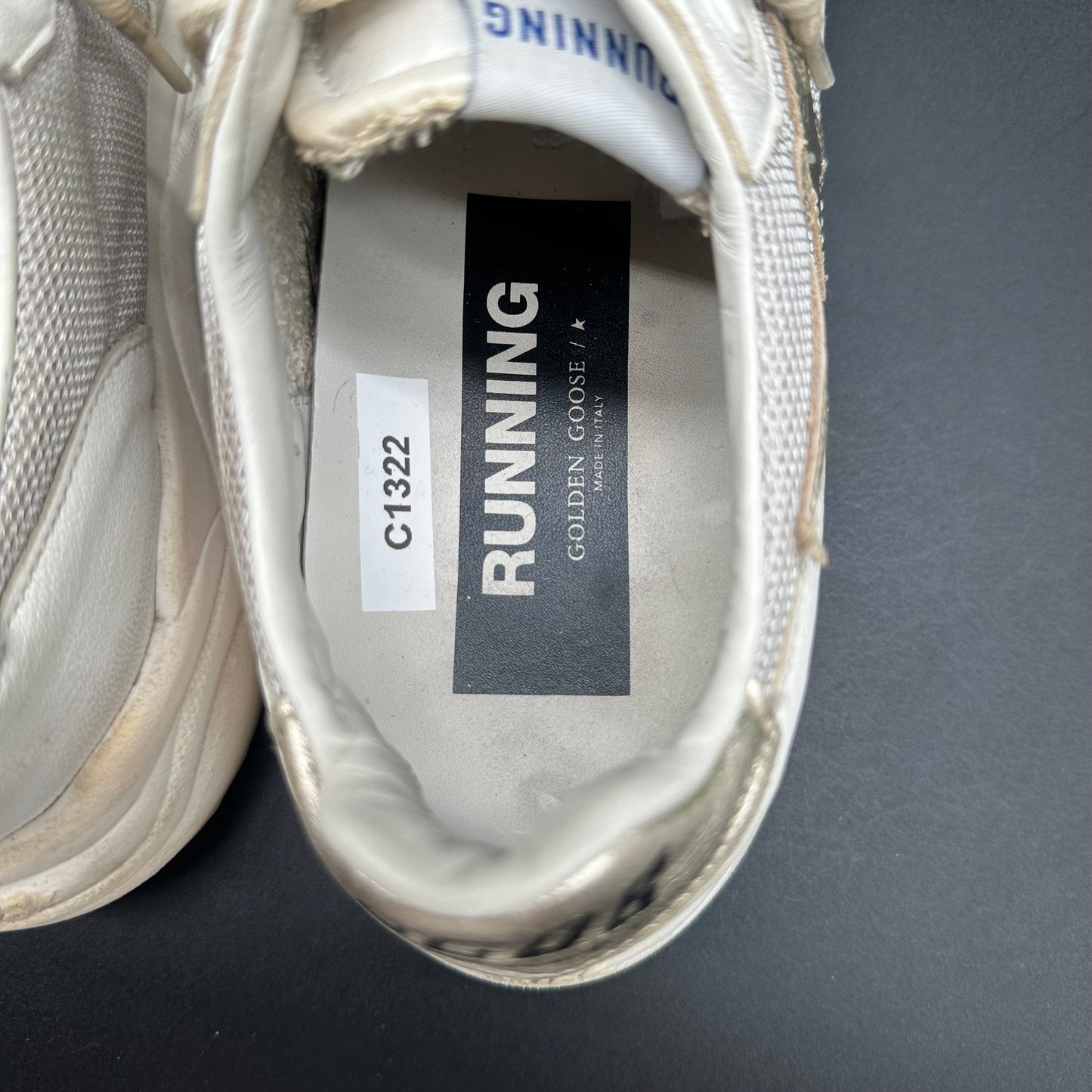 Golden Goose Running - Blanc Or C1322