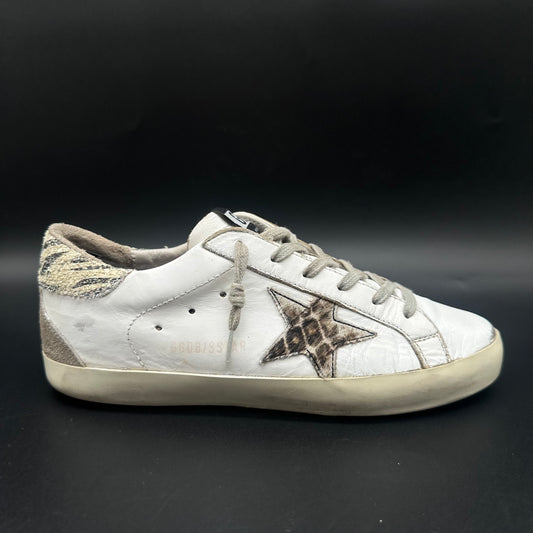 Golden Goose Superstar - Blanc Zèbre Léopard J015