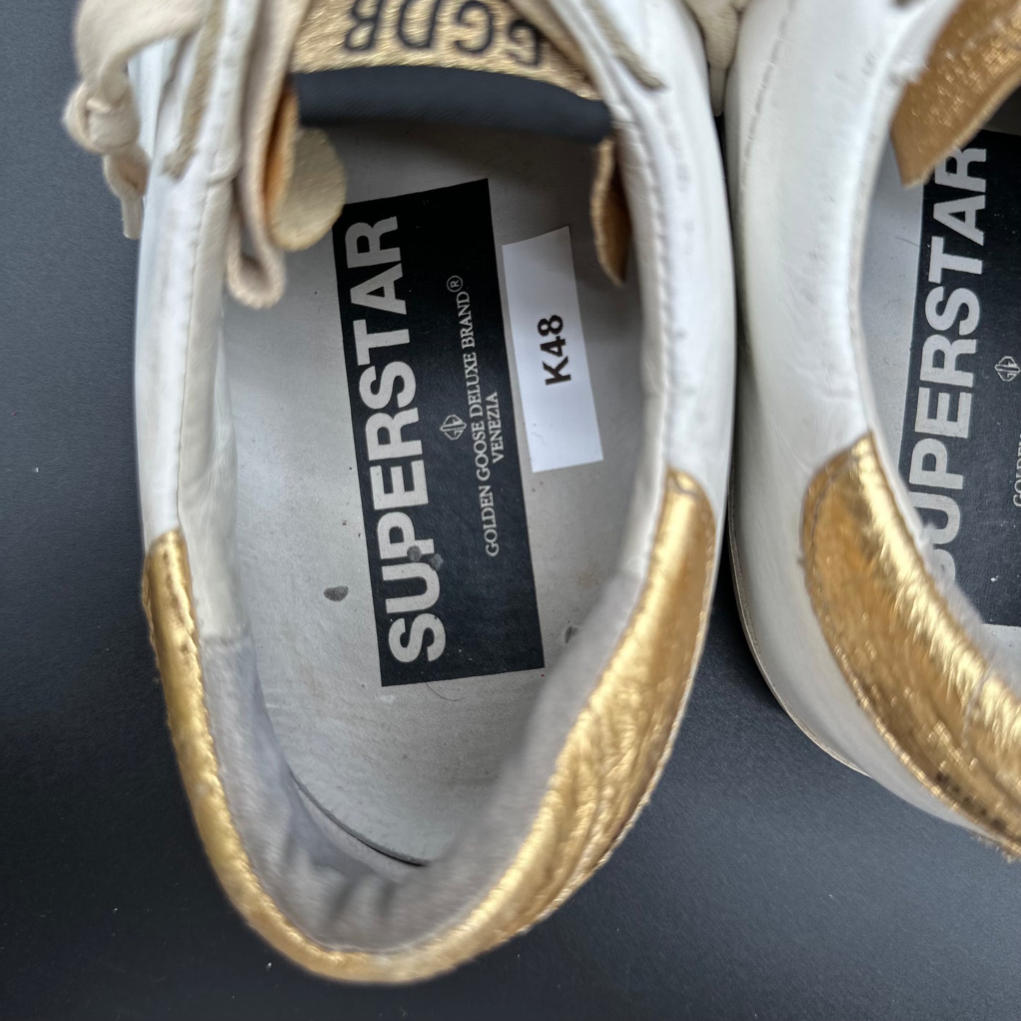 Golden Goose Superstar - Blanc Beige Or K48