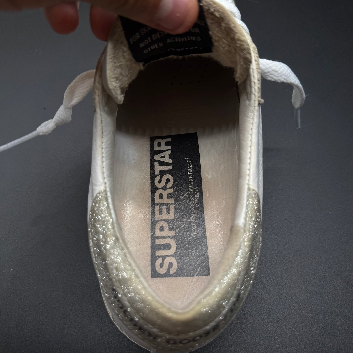 Golden Goose Superstar - Blanc/ Argent ▫️