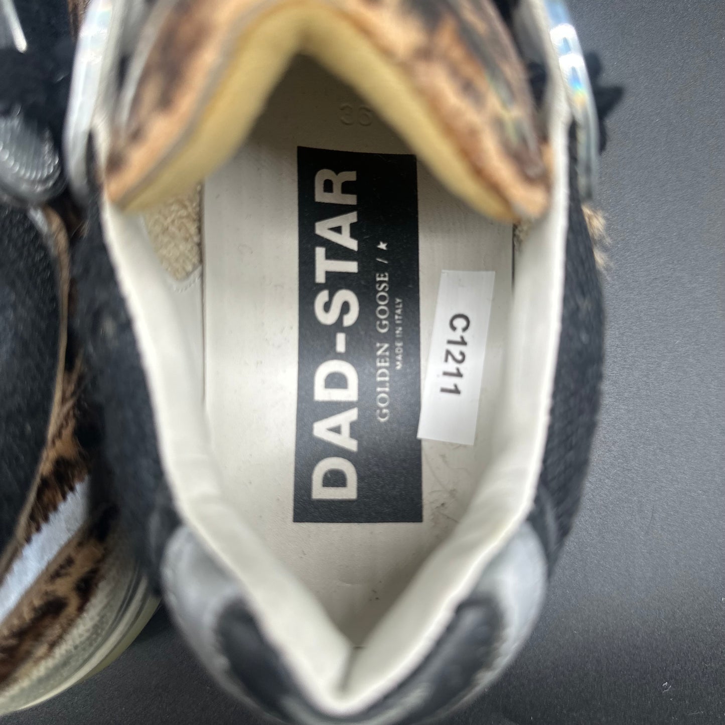 Golden Goose Dad-Star - Noir Léopard C1211