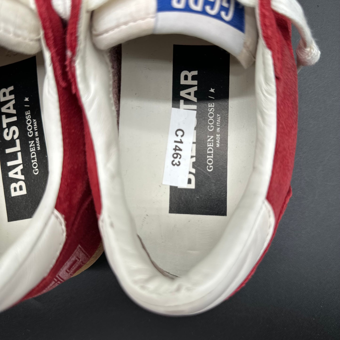 Golden Goose Ballstar - Rouge Blanc C1463