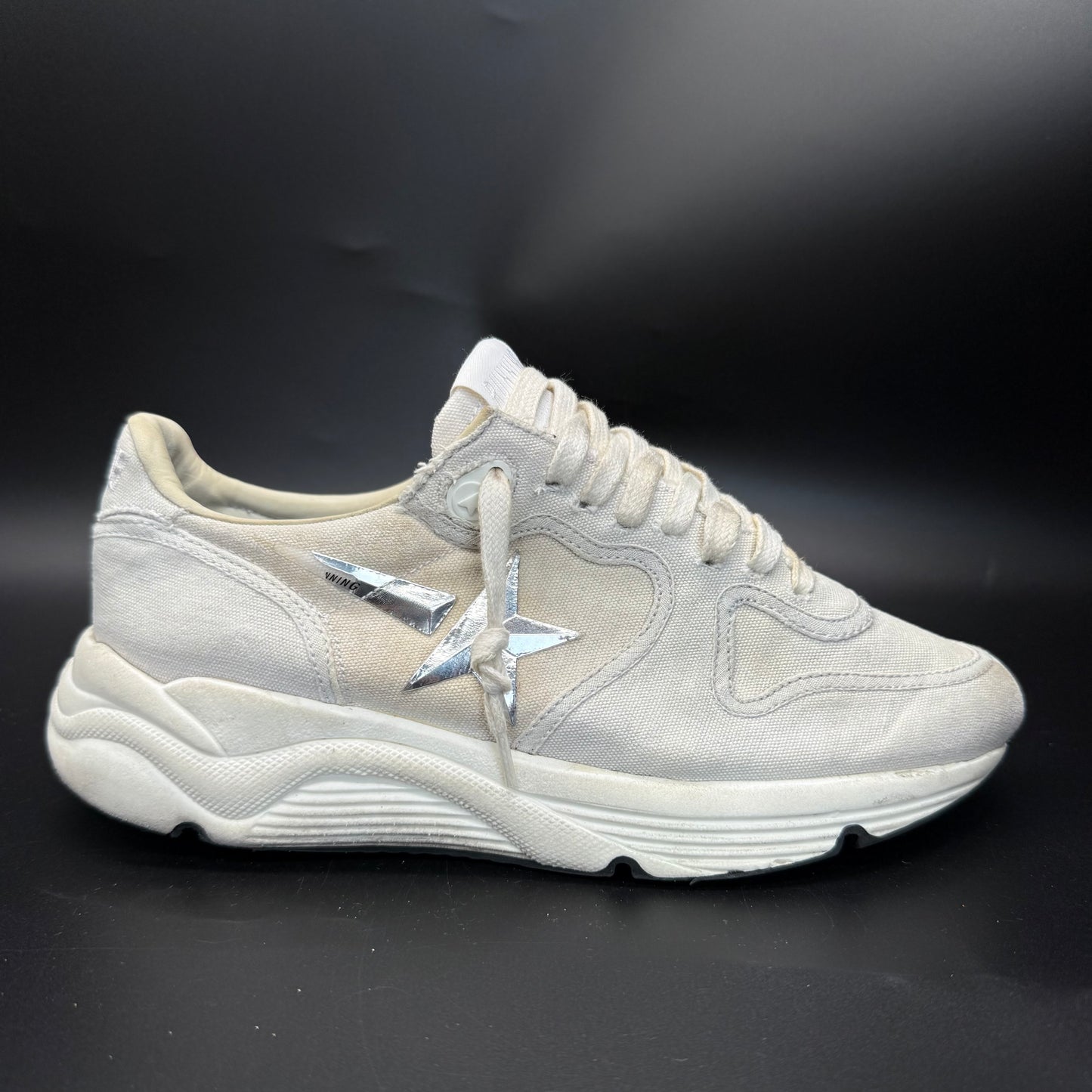 Golden Goose Running - Blanc/Canva ◾️