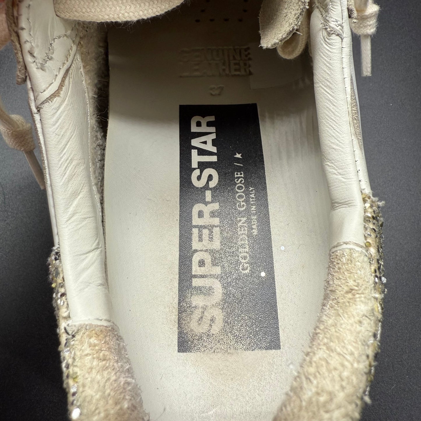 Golden Goose Superstar - Beige Argenté