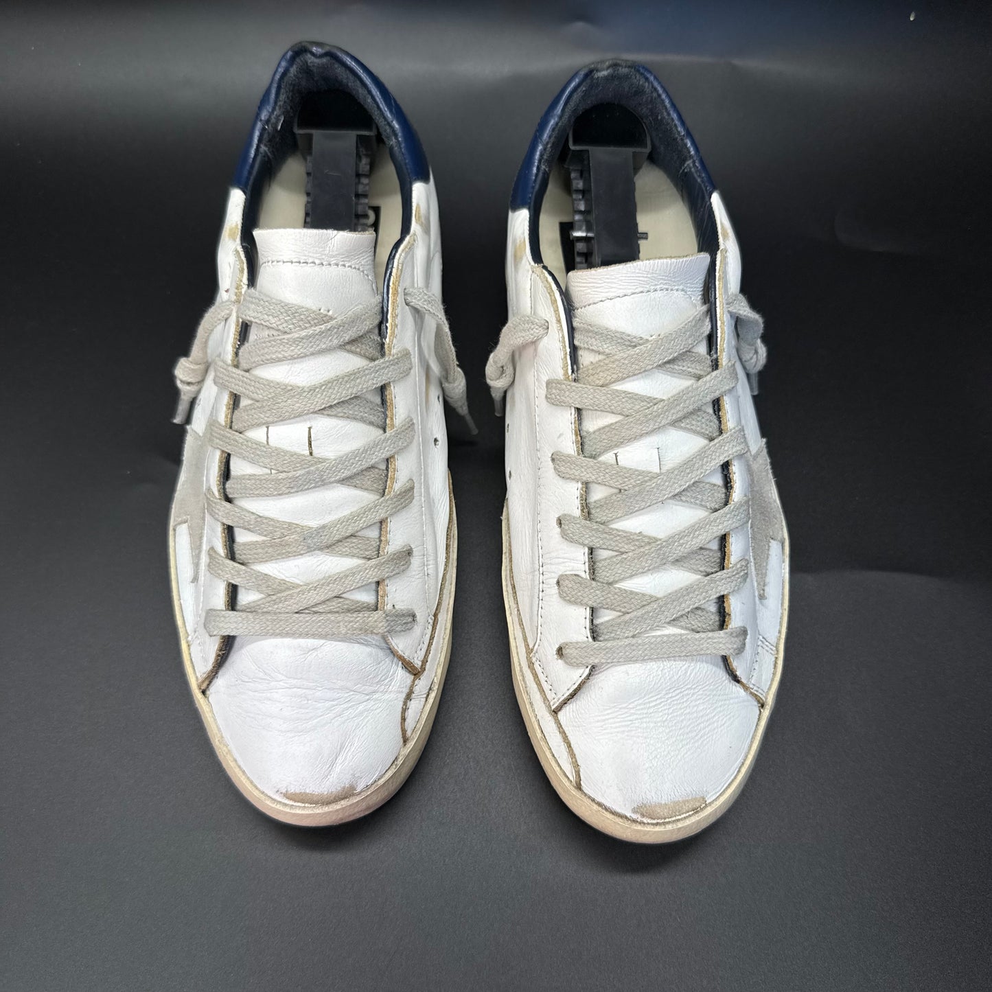Golden Goose Superstar - Blanc/Bleu marine ◾️