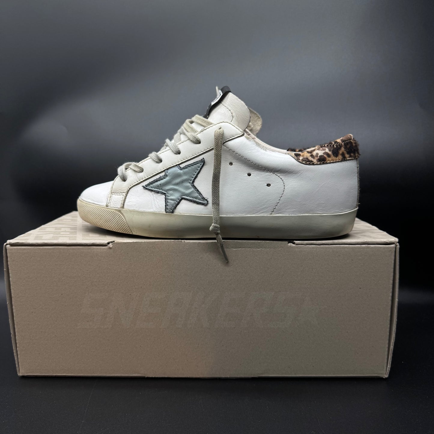 Golden Goose Superstar - Blanc/ Bleu/ Animal ▫️