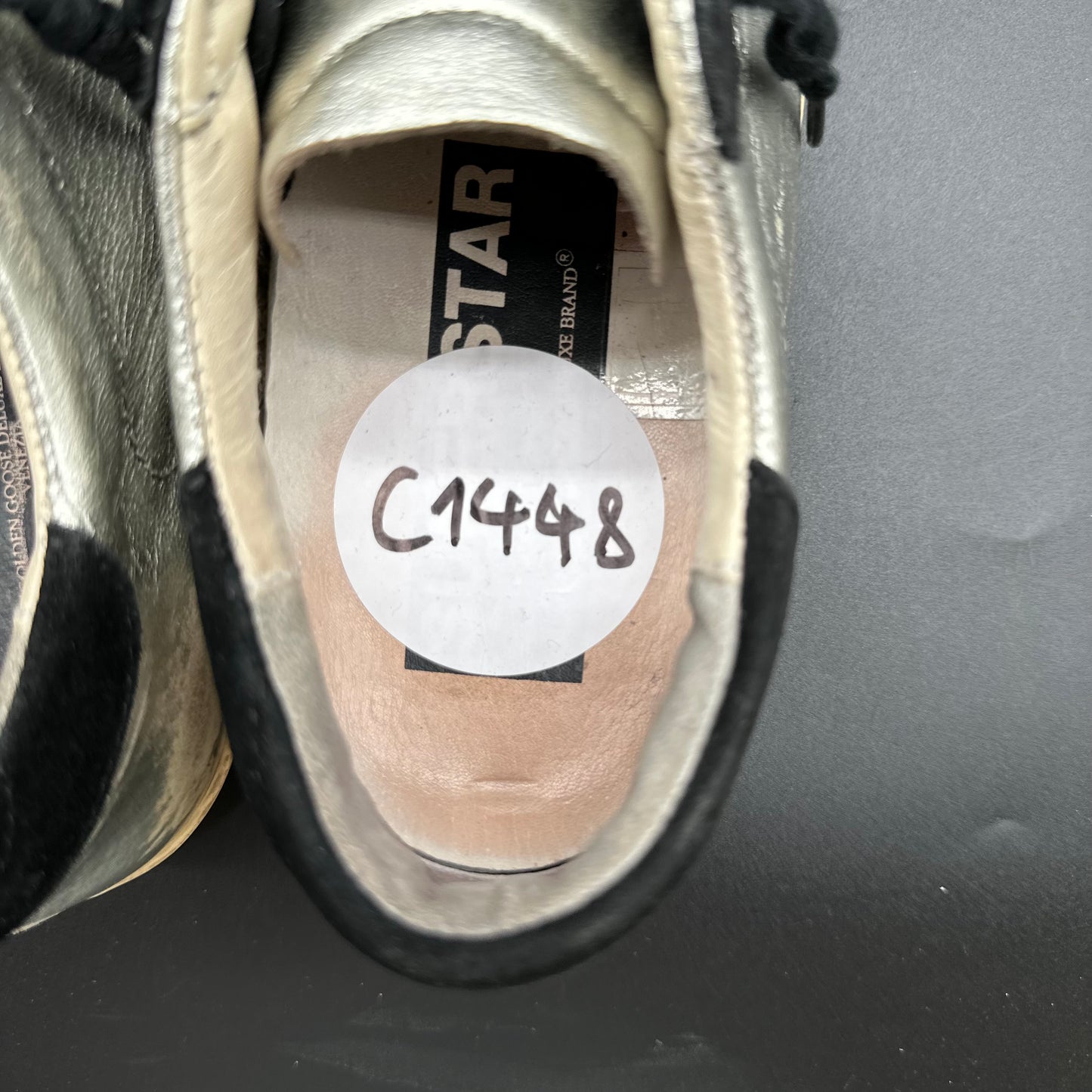 Golden Goose Superstar - Argent Noir C1448