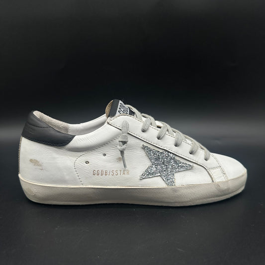 Golden Goose Superstar - Blanc Noir Paillettes C1290