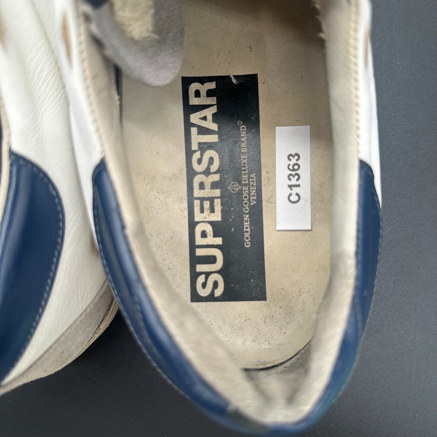 Golden Gooss Superstar - Blanc Bleu ZĂšbre C1363