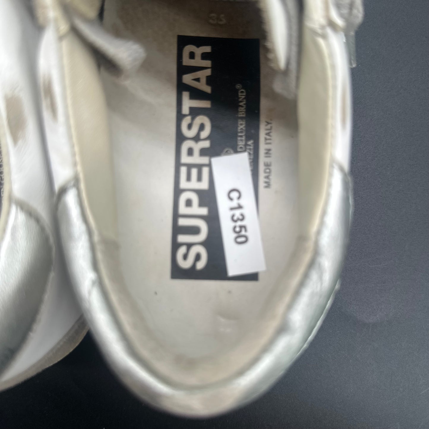 Golden Goose Superstar - Blanc Beige Argent C1350