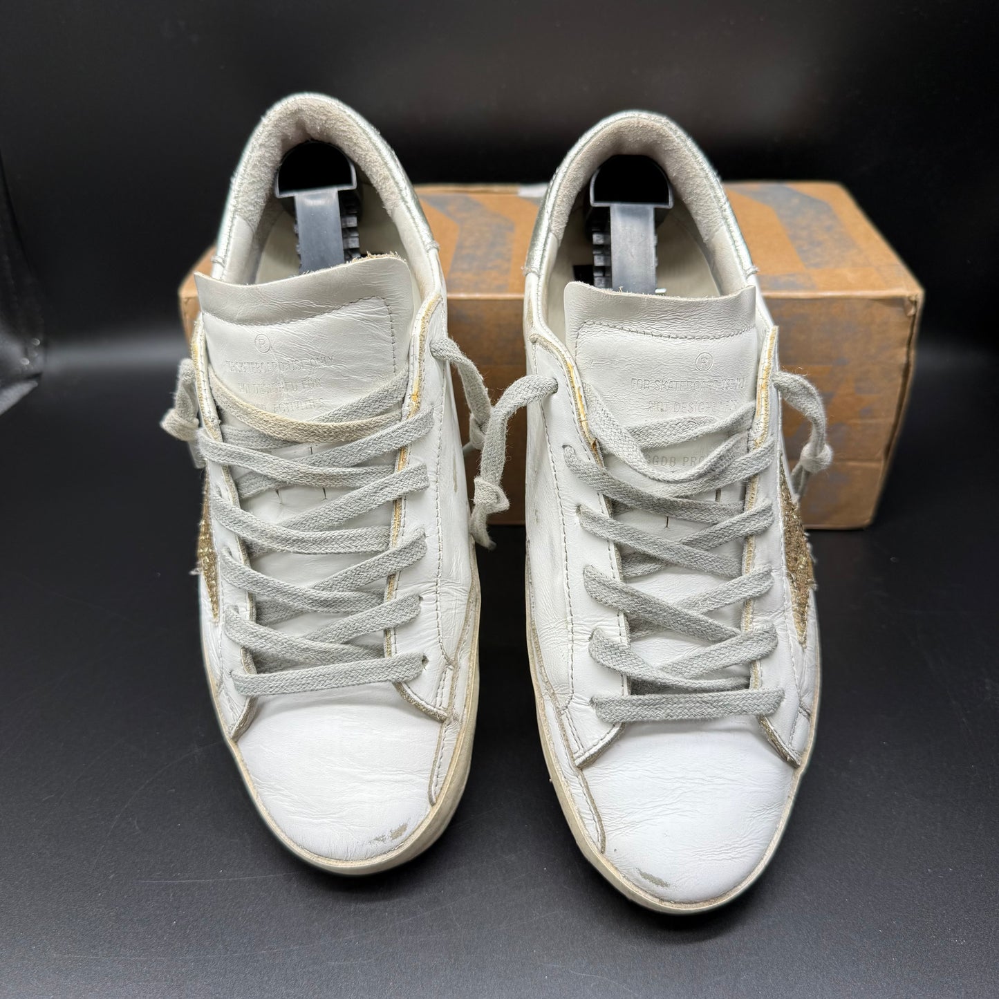 Golden Goose Superstar - Paillette Or Argent