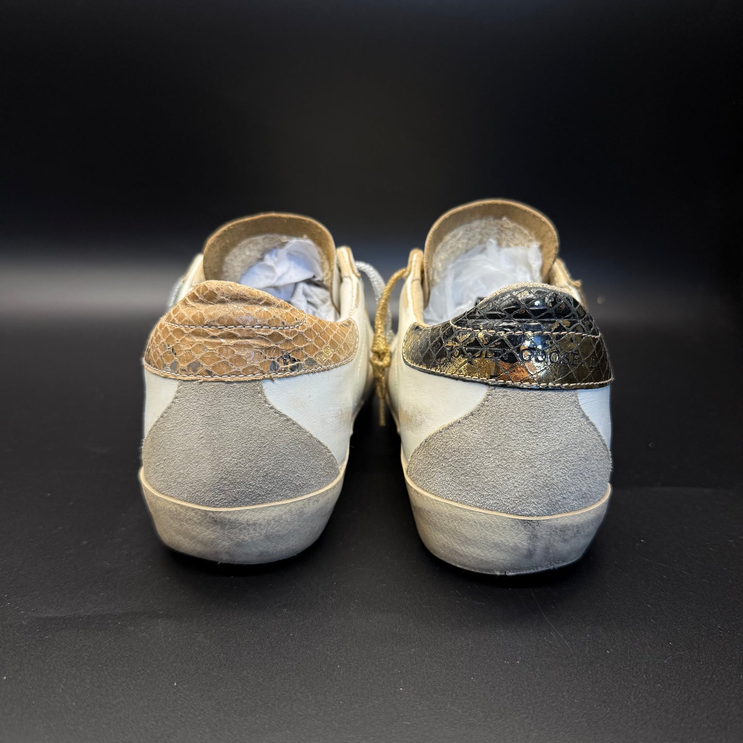 Golden Goose Superstar - Blanc/Or/Argent◼️