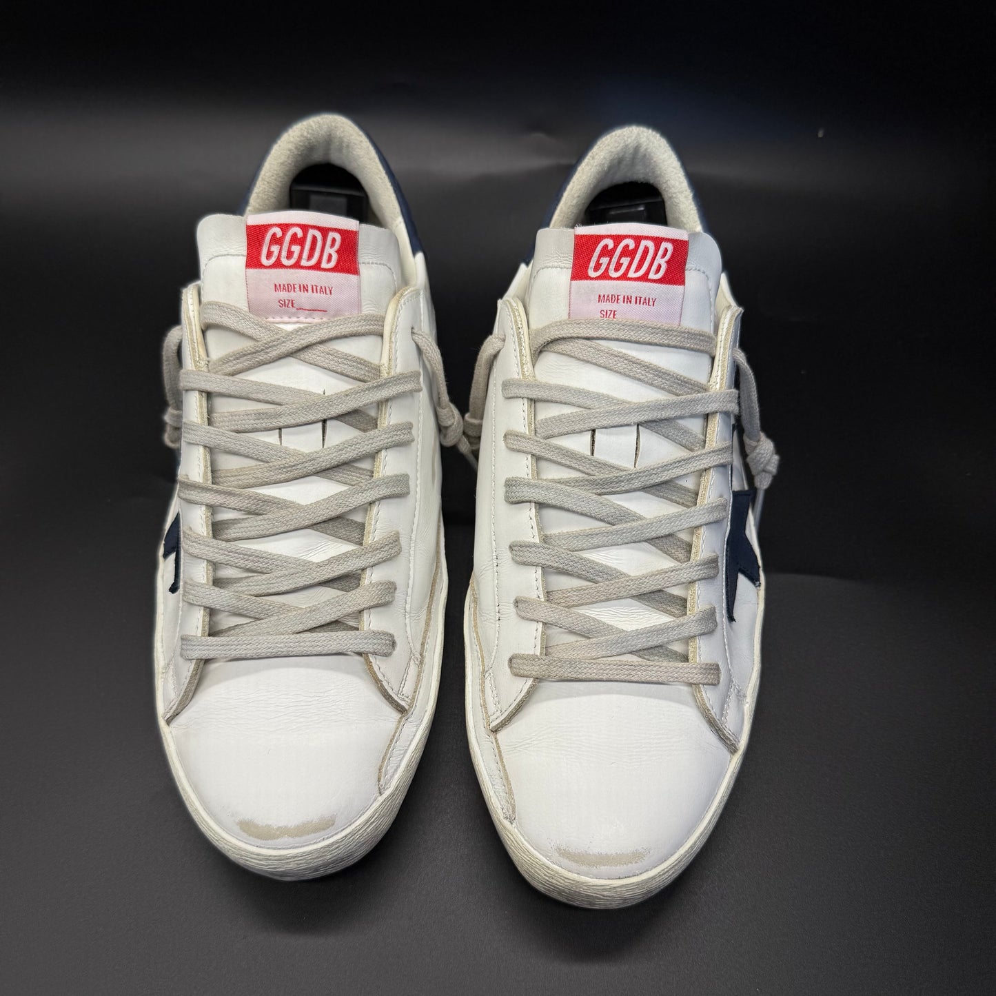 Golden Goose Superstar - Blanc/Bleu marine◼️