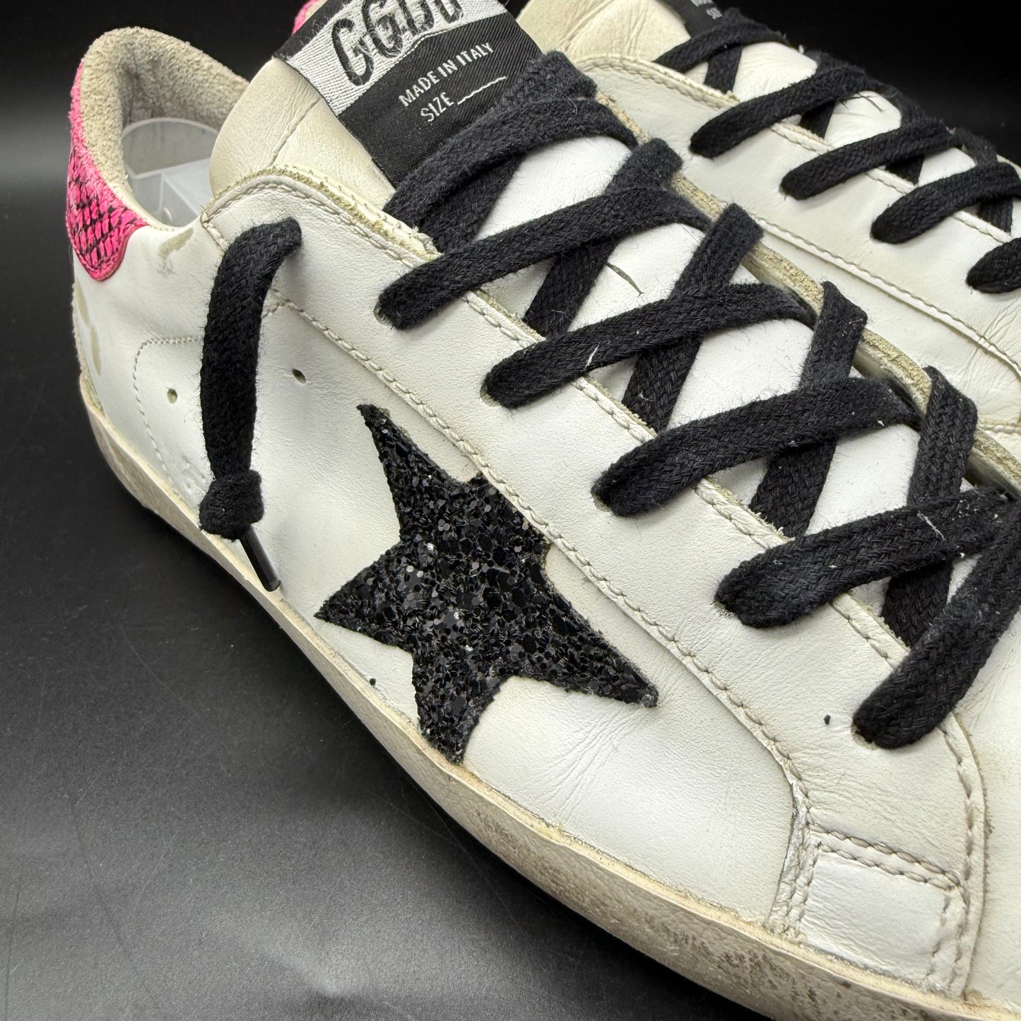 Golden Goose Superstar - Rose Paillette Noir