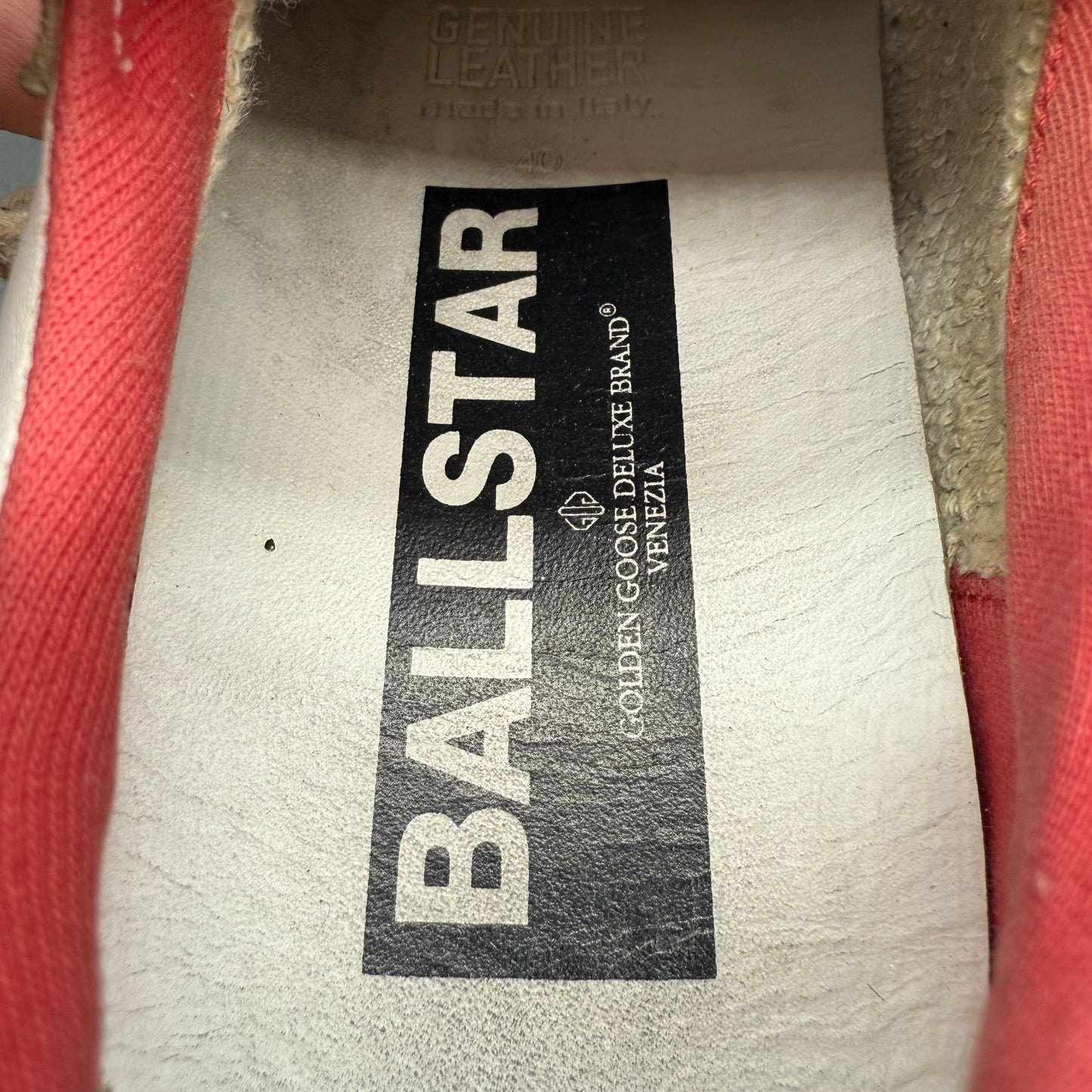 Golden Goose Ballstar - Blanc Rouge