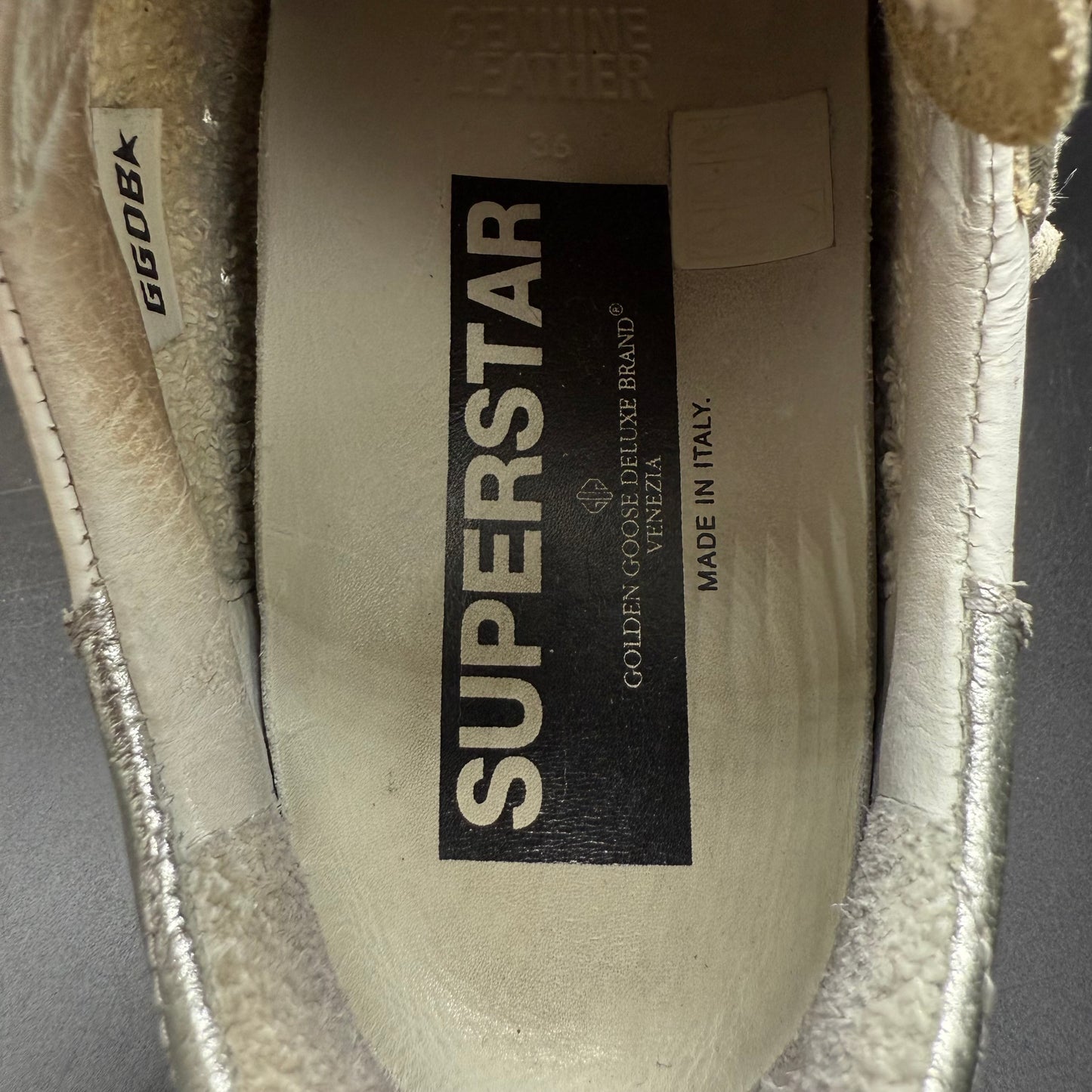 Golden Goose Superstar - Paillette Or Argent