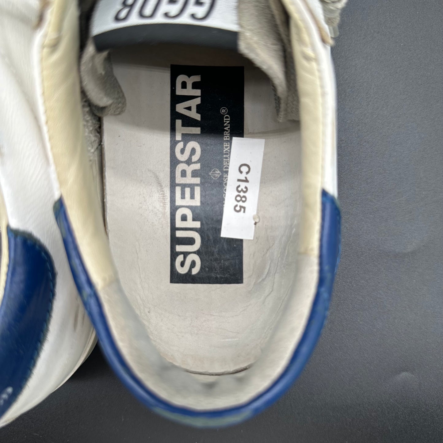 Golden Goose Superstar - Blanc Bleu Noir C1385