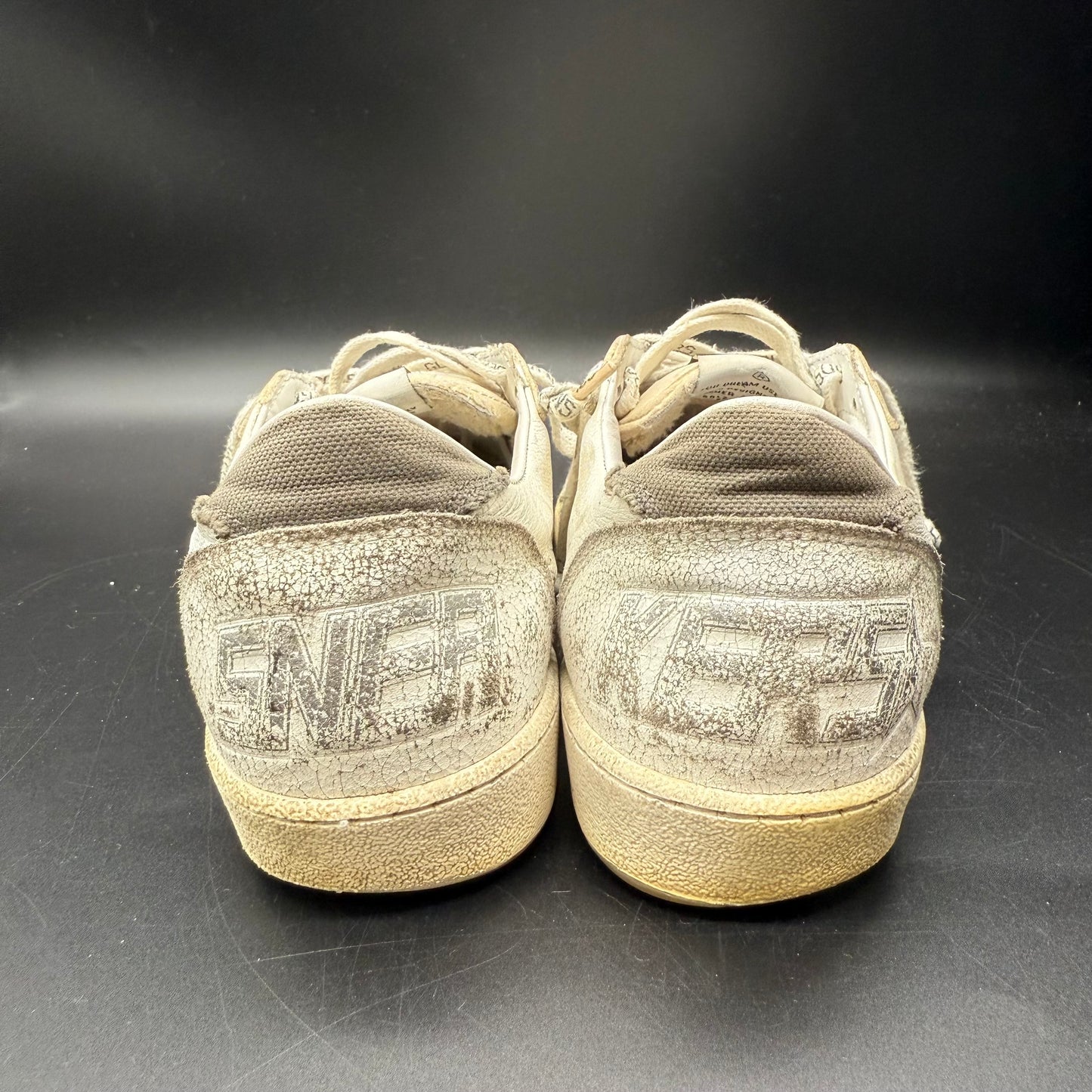 Golden Goose Ballstar - Léopard Blanc Beige