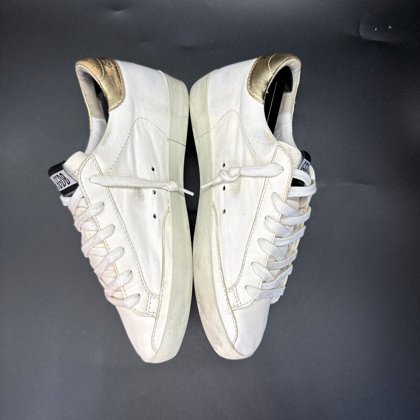Golden Goose Superstar - Blanc/Gris/Or ◾️