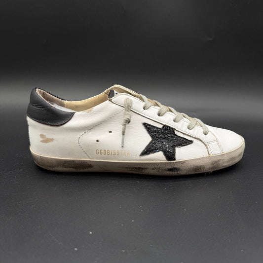 Golden Goose Superstar - Blanc Noir Paillette C1091