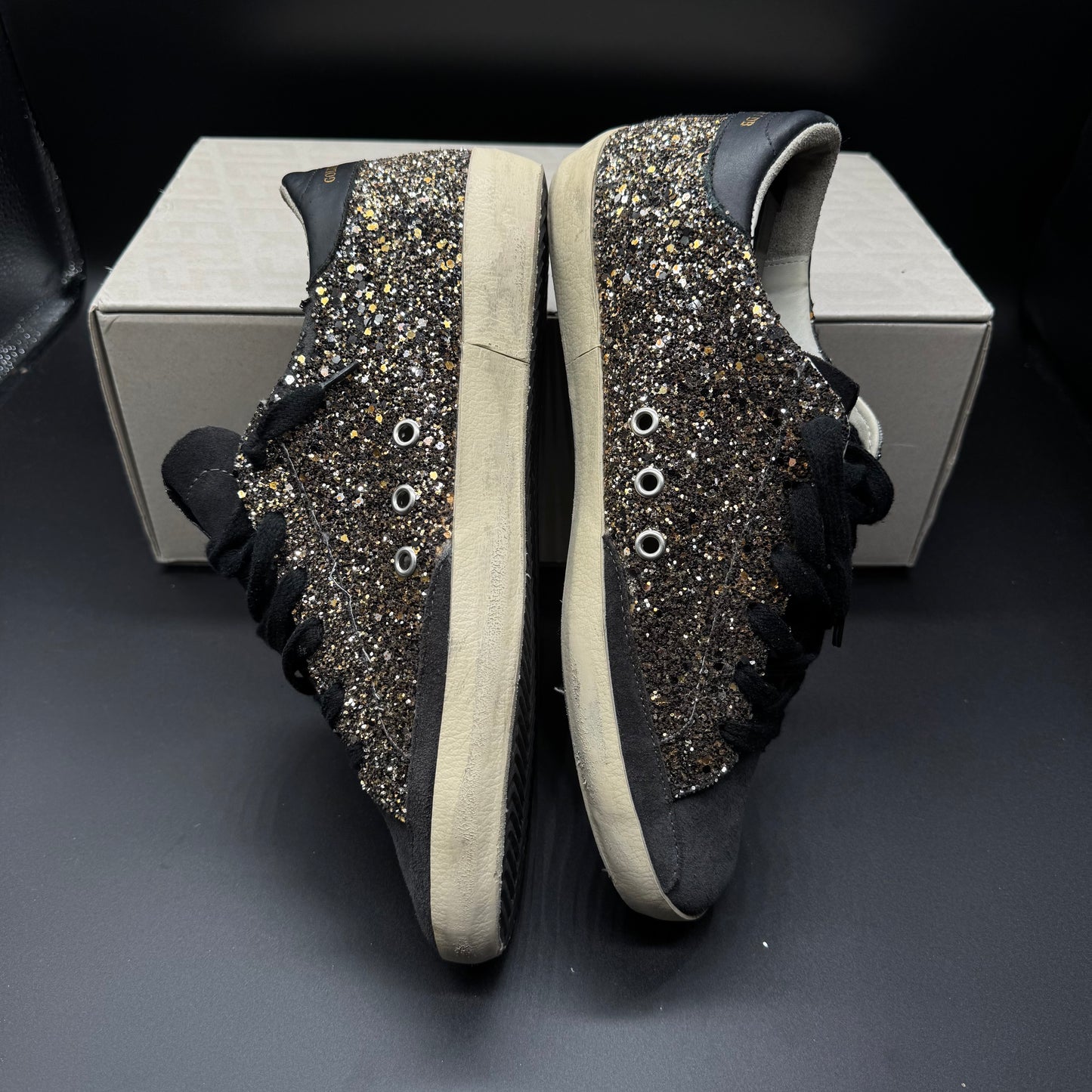 Golden Goose Superstar - Paillettes/ Orange